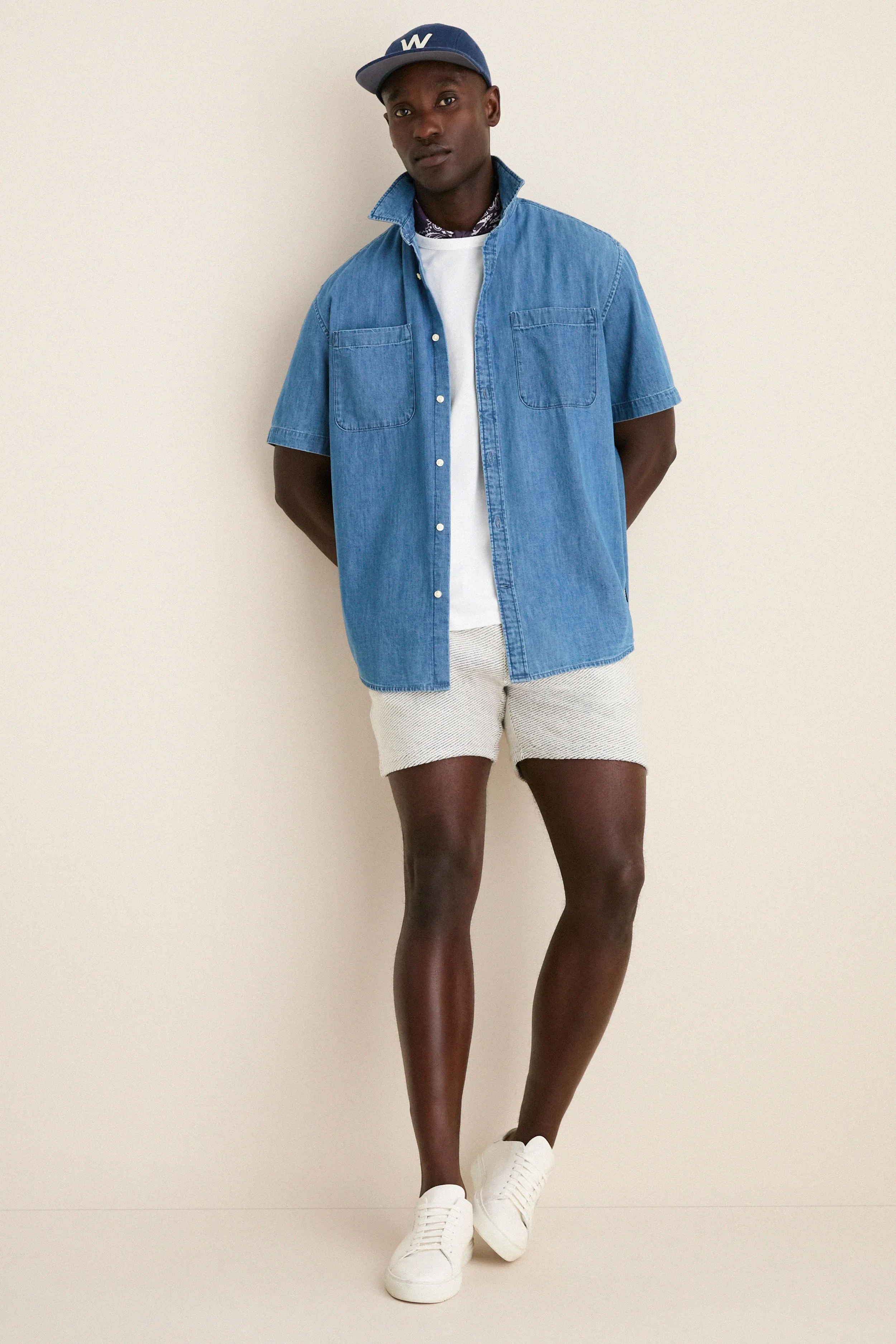 Chambray Ashbrooke Short Sleeve Shirt sold by Tuckernuck product image thumbnail 2