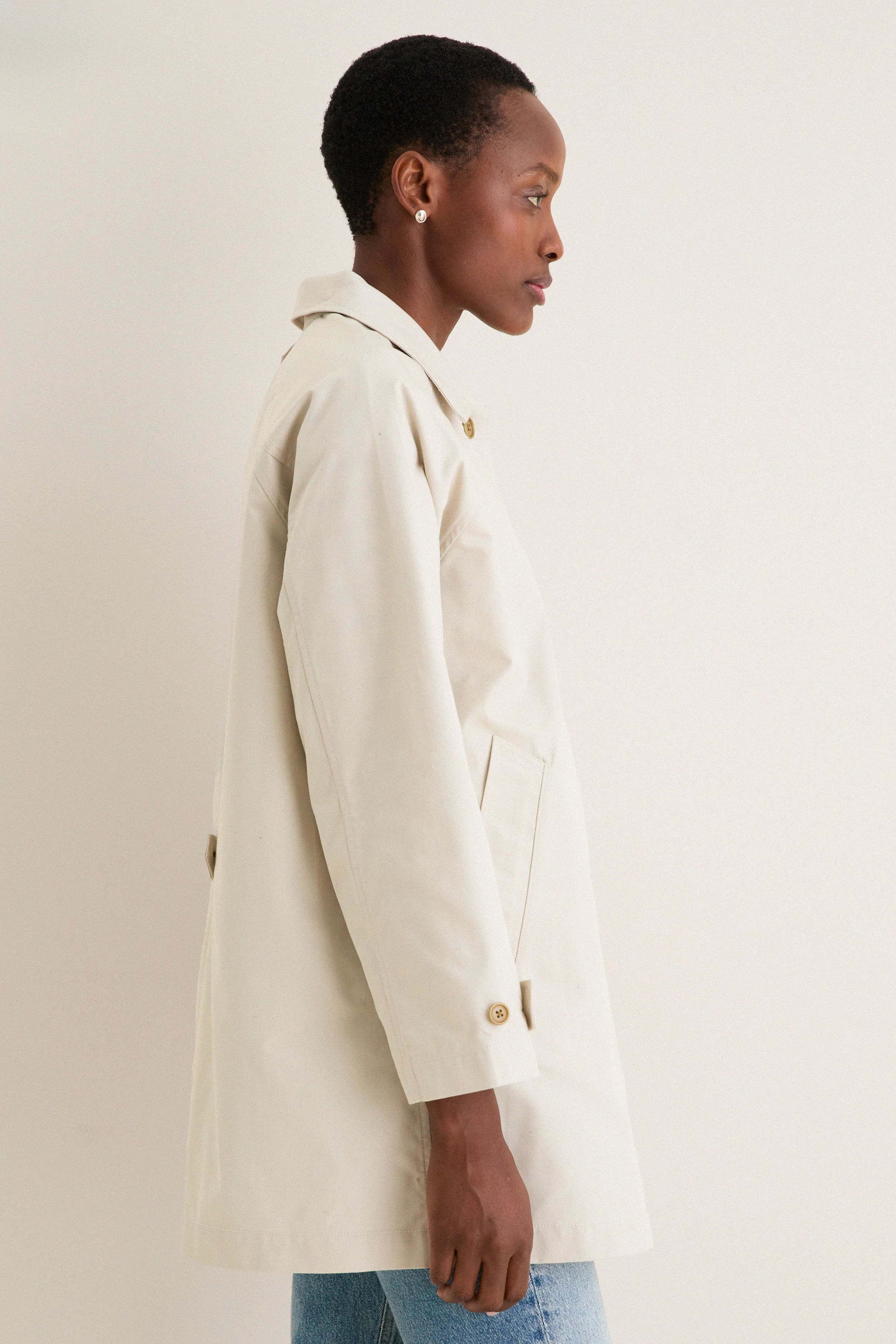 Stone Madeleine Trench in Cotton Blend sold by Tuckernuck product image thumbnail 3