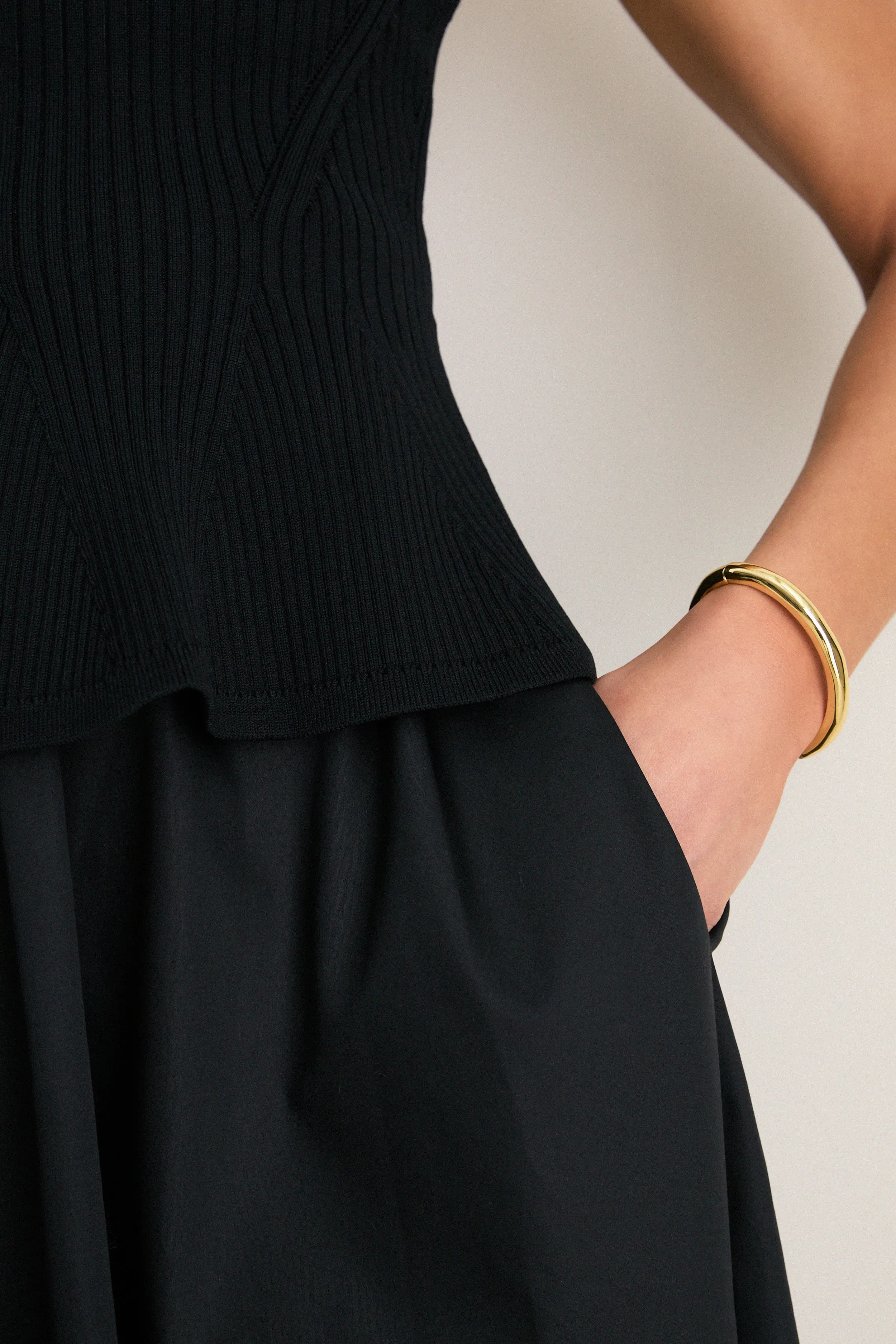 Black Peplum Cara Dress sold by Tuckernuck product image thumbnail 5