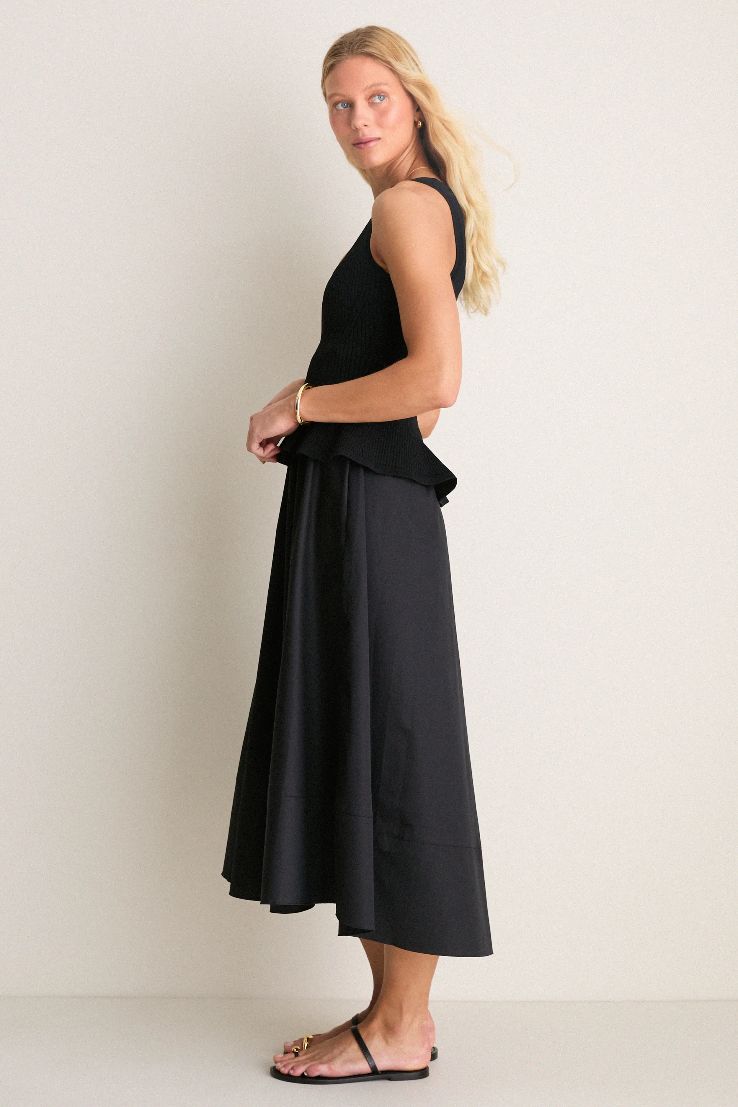 Black Peplum Cara Dress sold by Tuckernuck product image thumbnail 3