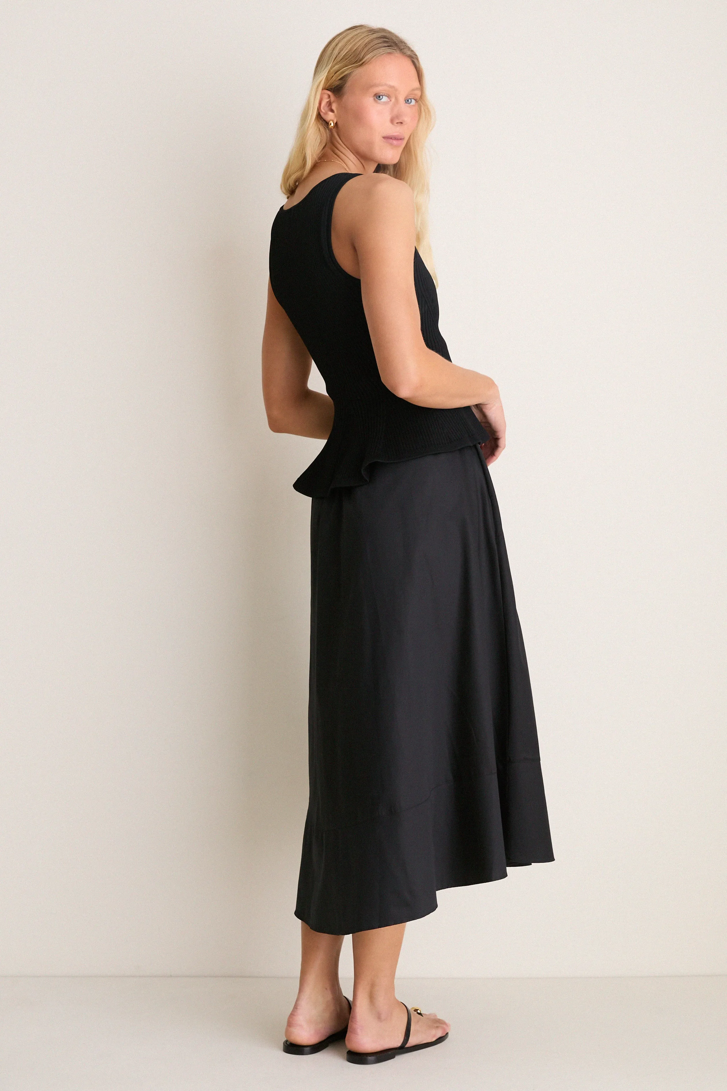 Black Peplum Cara Dress sold by Tuckernuck product image thumbnail 4