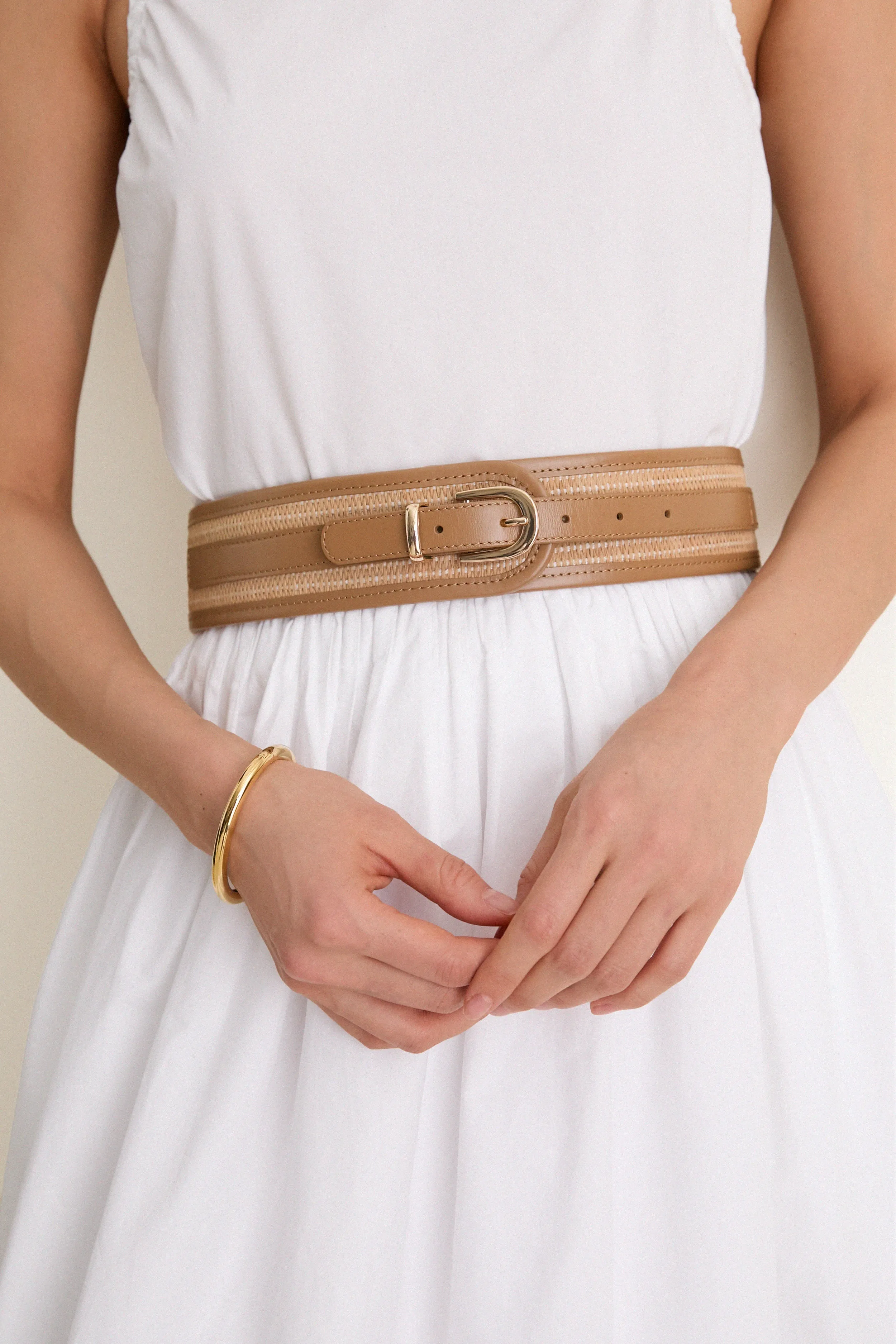 Natural Raffia Waist Belt sold by Tuckernuck product image thumbnail 2