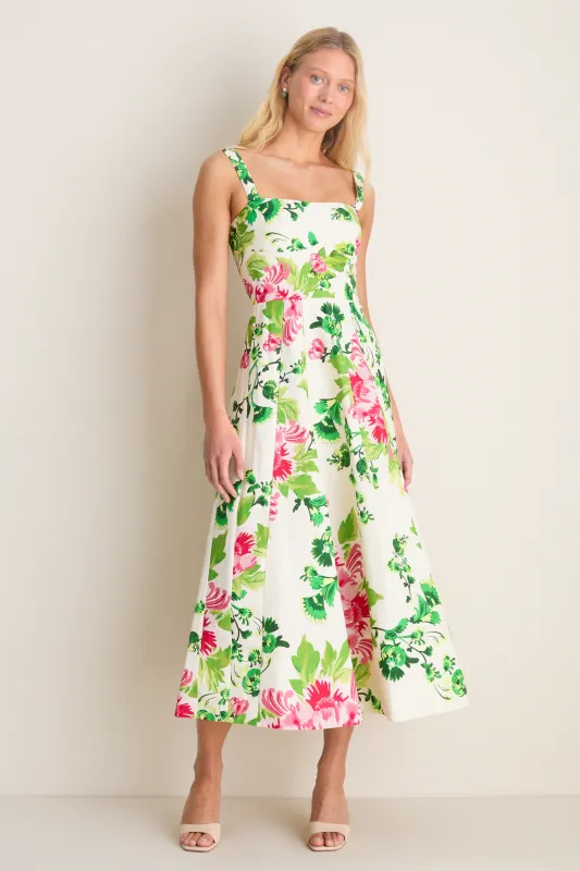 Saffier Bouquet Sabrina Midi Dress made by SALONI