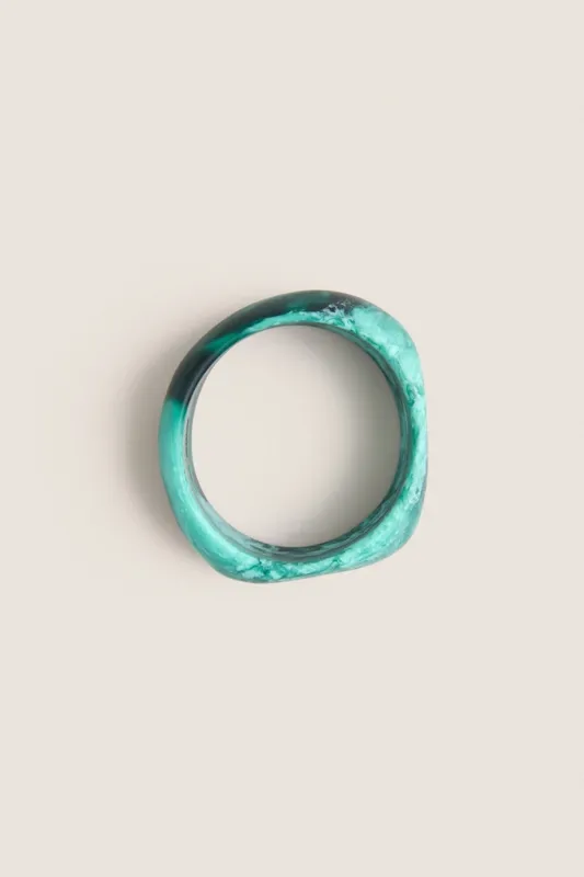 Lichen Organic Bangle Large - Wide made by Dinosaur Designs