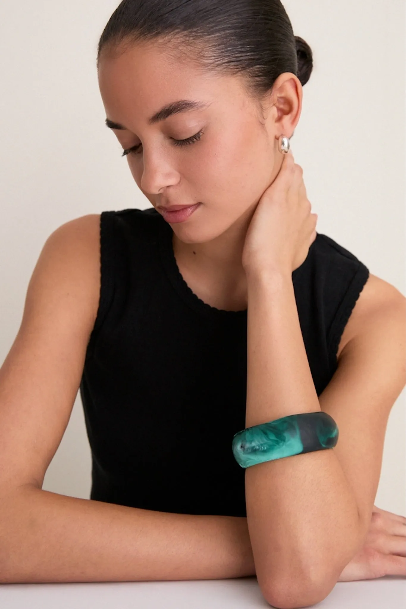 Lichen Organic Bangle Large - Wide sold by Tuckernuck product image thumbnail 2