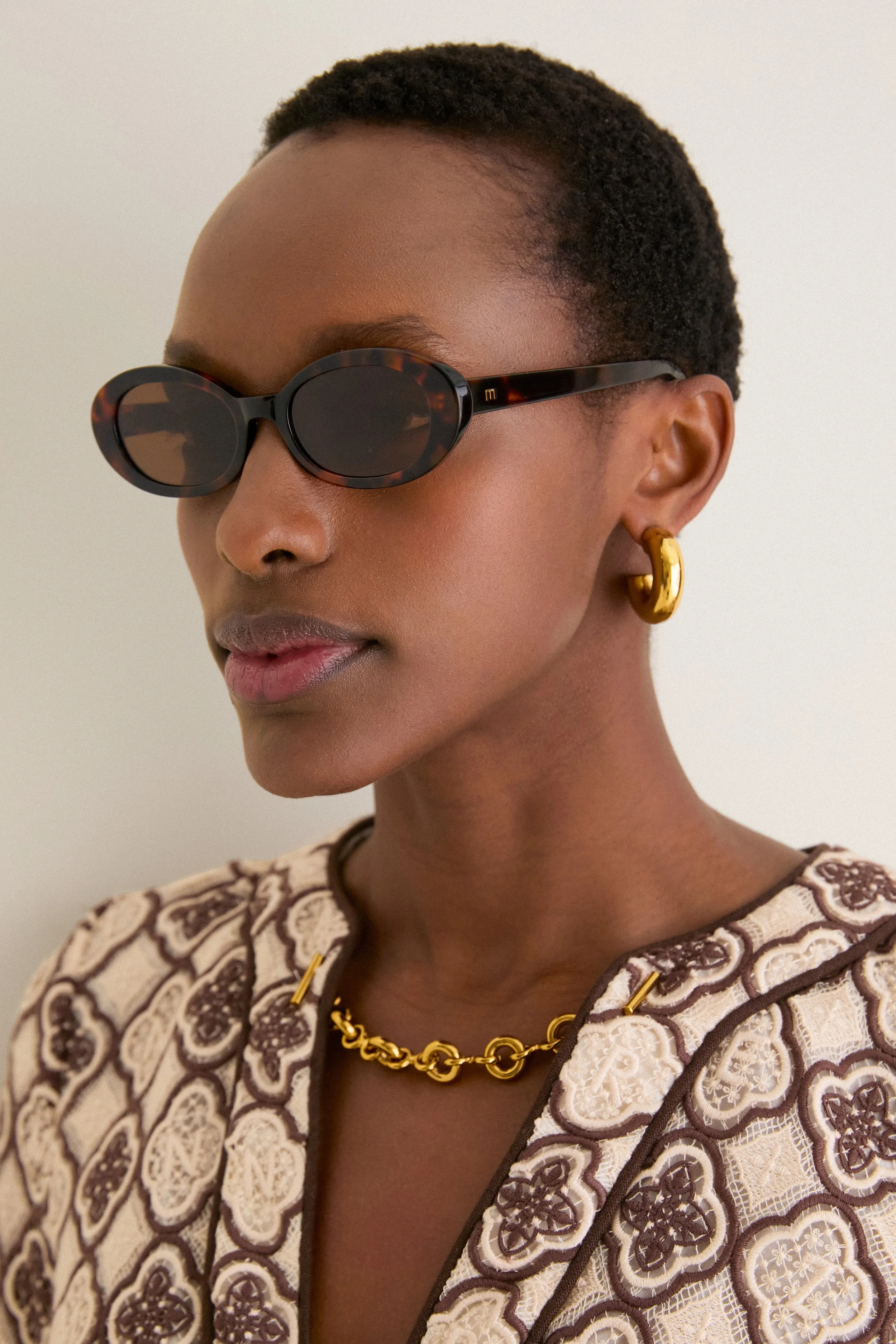 Brown Tortoise Lyric Leigh Sunglasses sold by Tuckernuck product image thumbnail 2