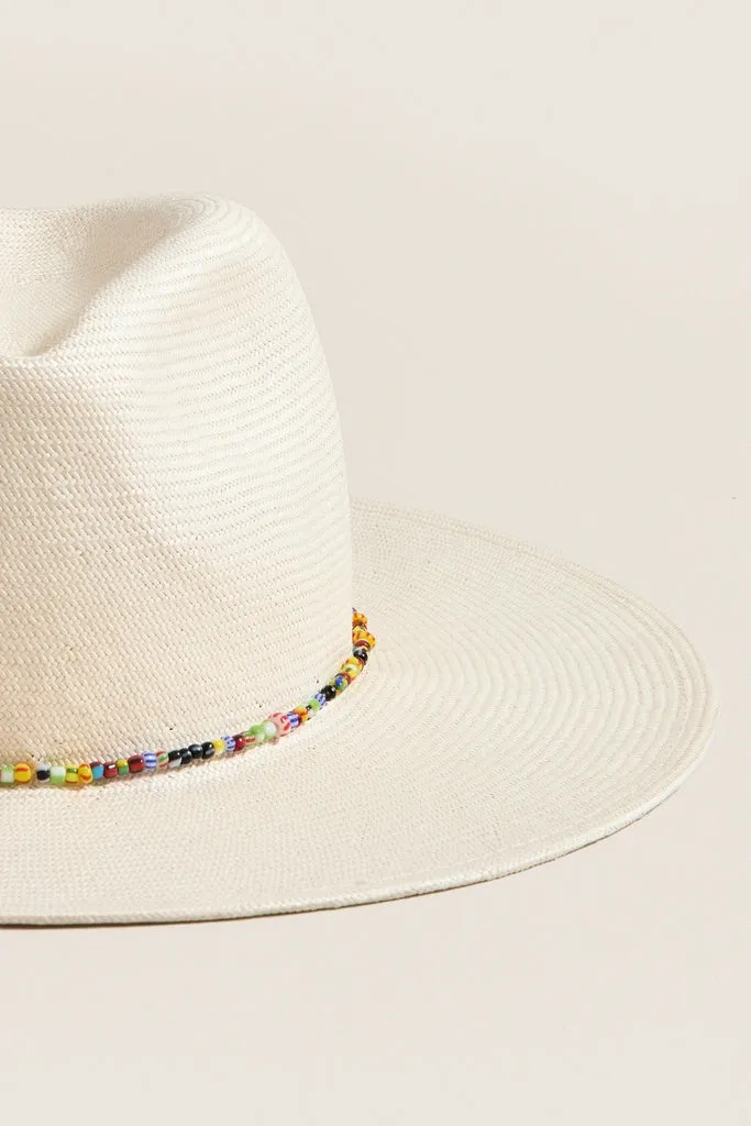 White and Multi Charlotte Traveler Hat sold by Tuckernuck product image thumbnail 3