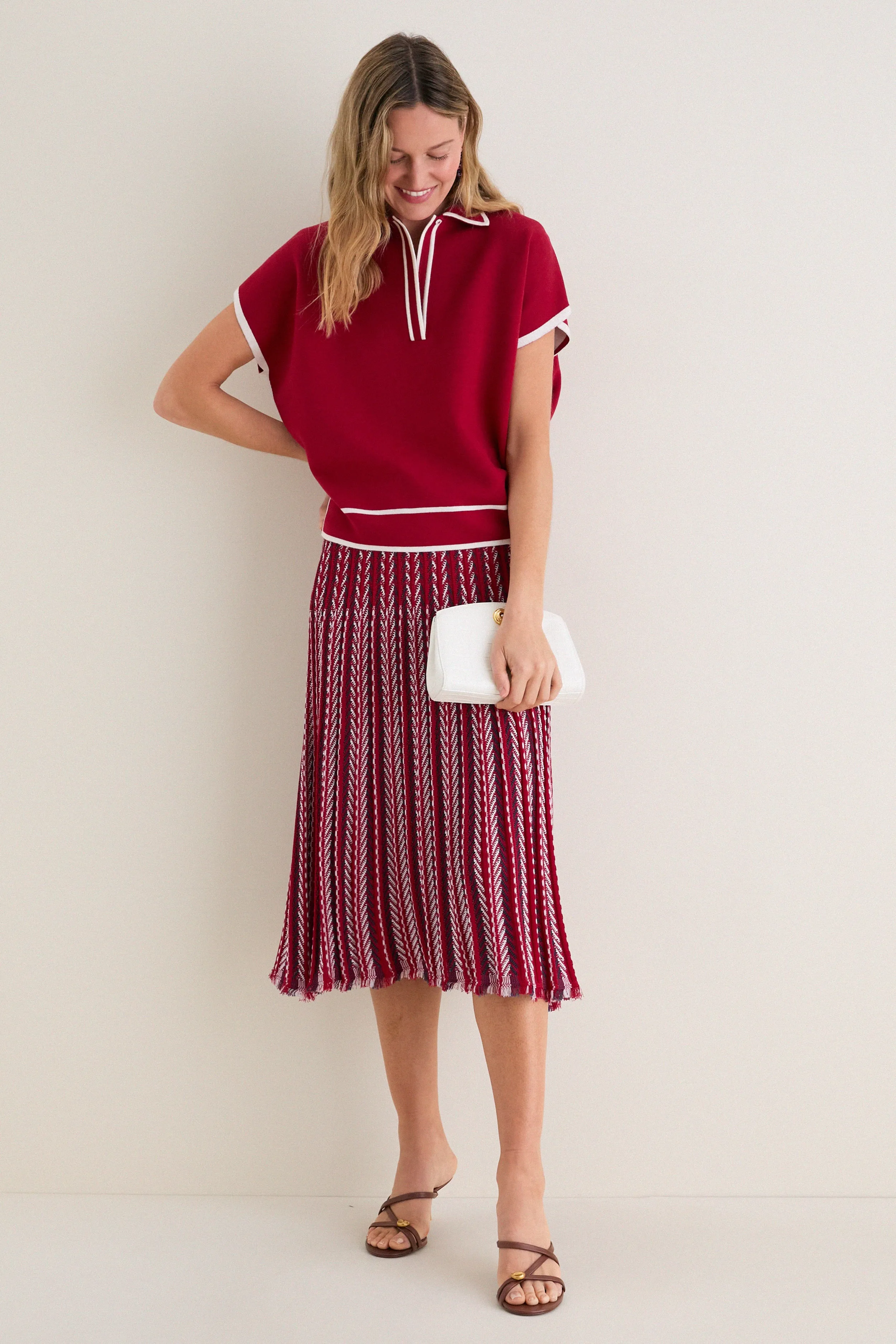 Garnet Eclat Polo Sweater sold by Tuckernuck product image thumbnail 2