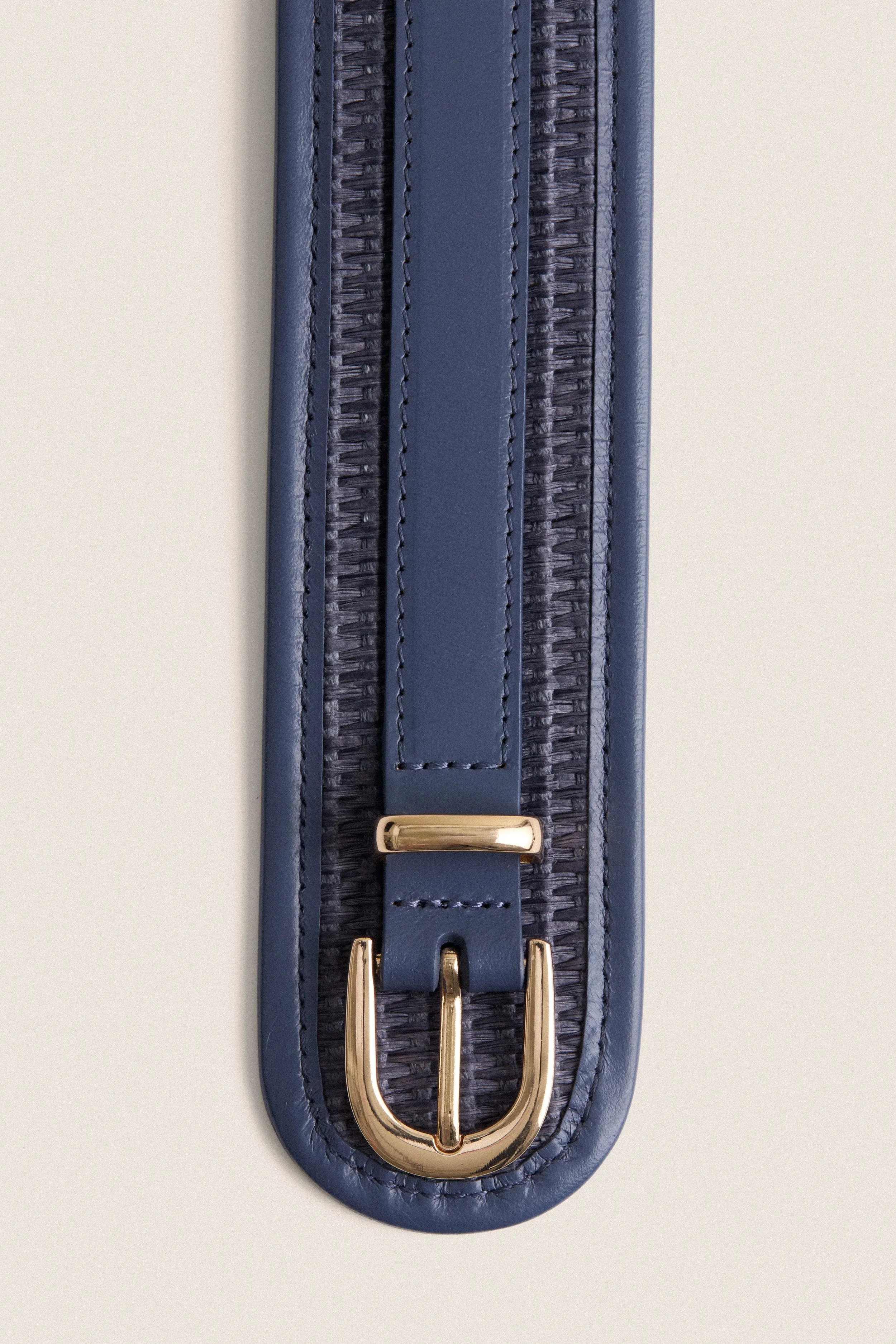 Navy Raffia Waist Belt sold by Tuckernuck product image thumbnail 4