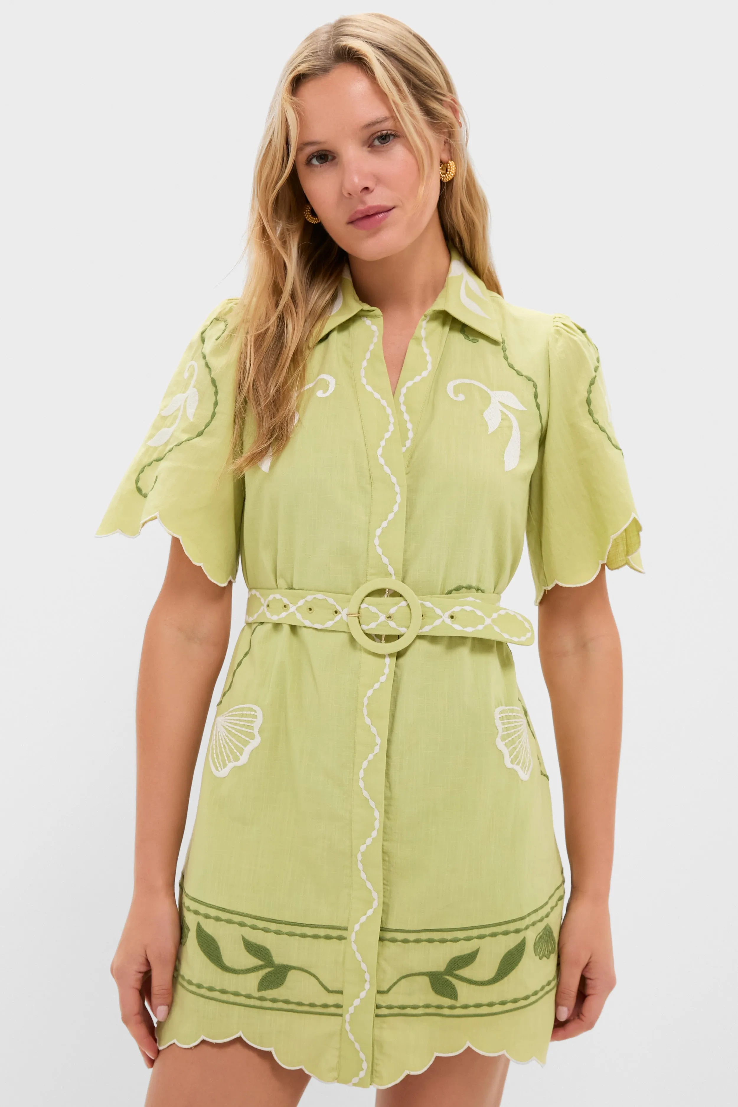 Pastel Mint Poppy Mini Dress sold by Tuckernuck