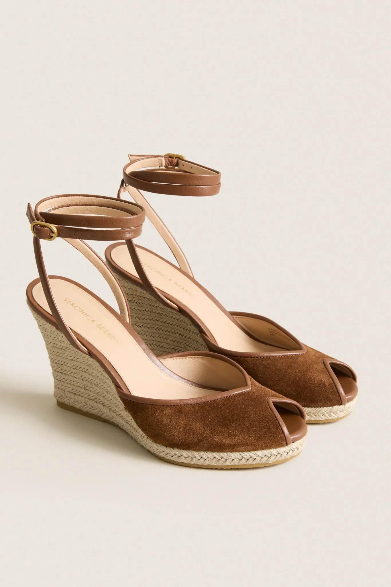 Chestnut Suede Pasina Wedges sold by Tuckernuck product image thumbnail 5