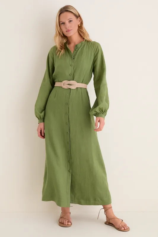 Cedar Green Button Down Granier Dress made by Tuckernuck