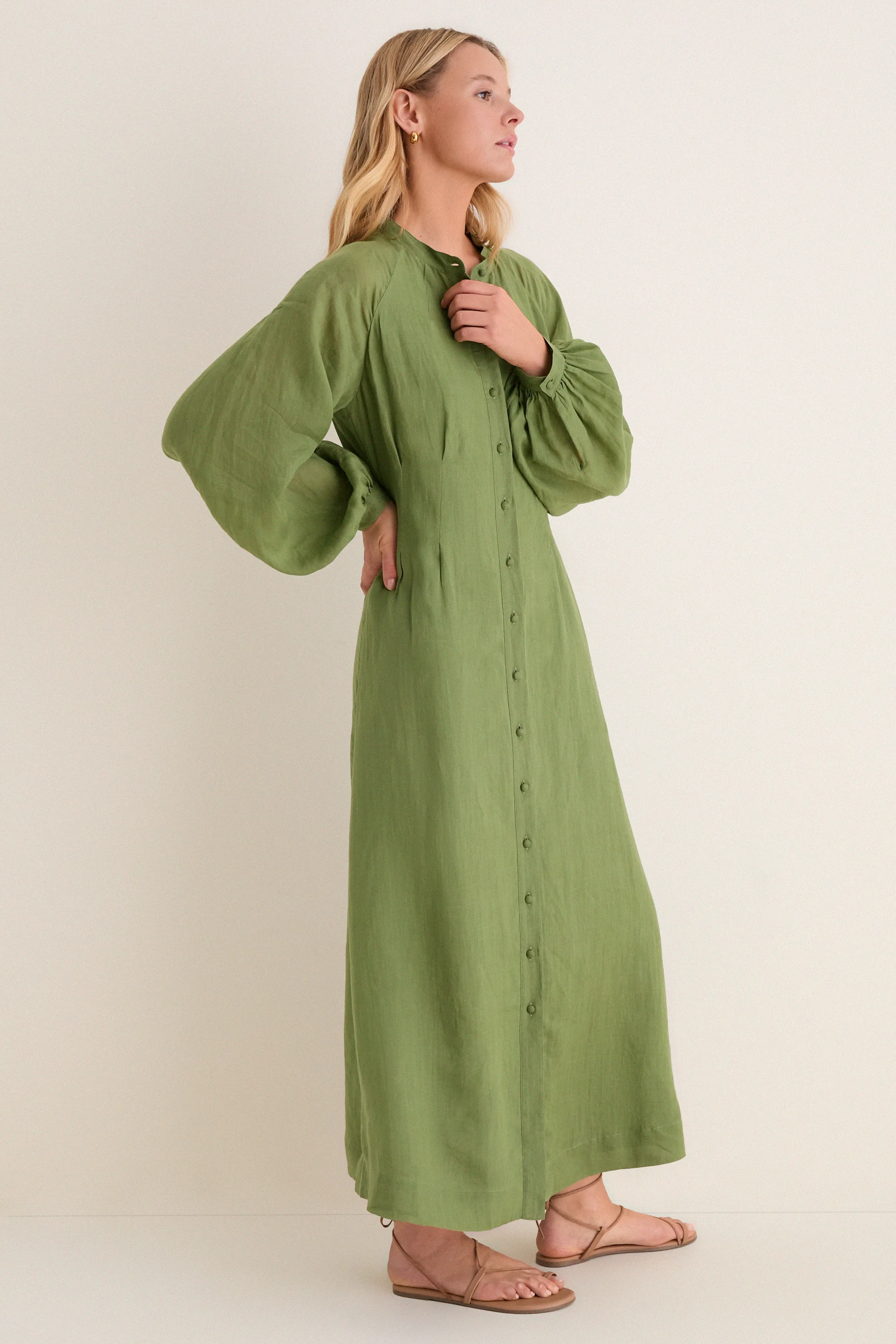 Cedar Green Button Down Granier Dress sold by Tuckernuck product image thumbnail 3