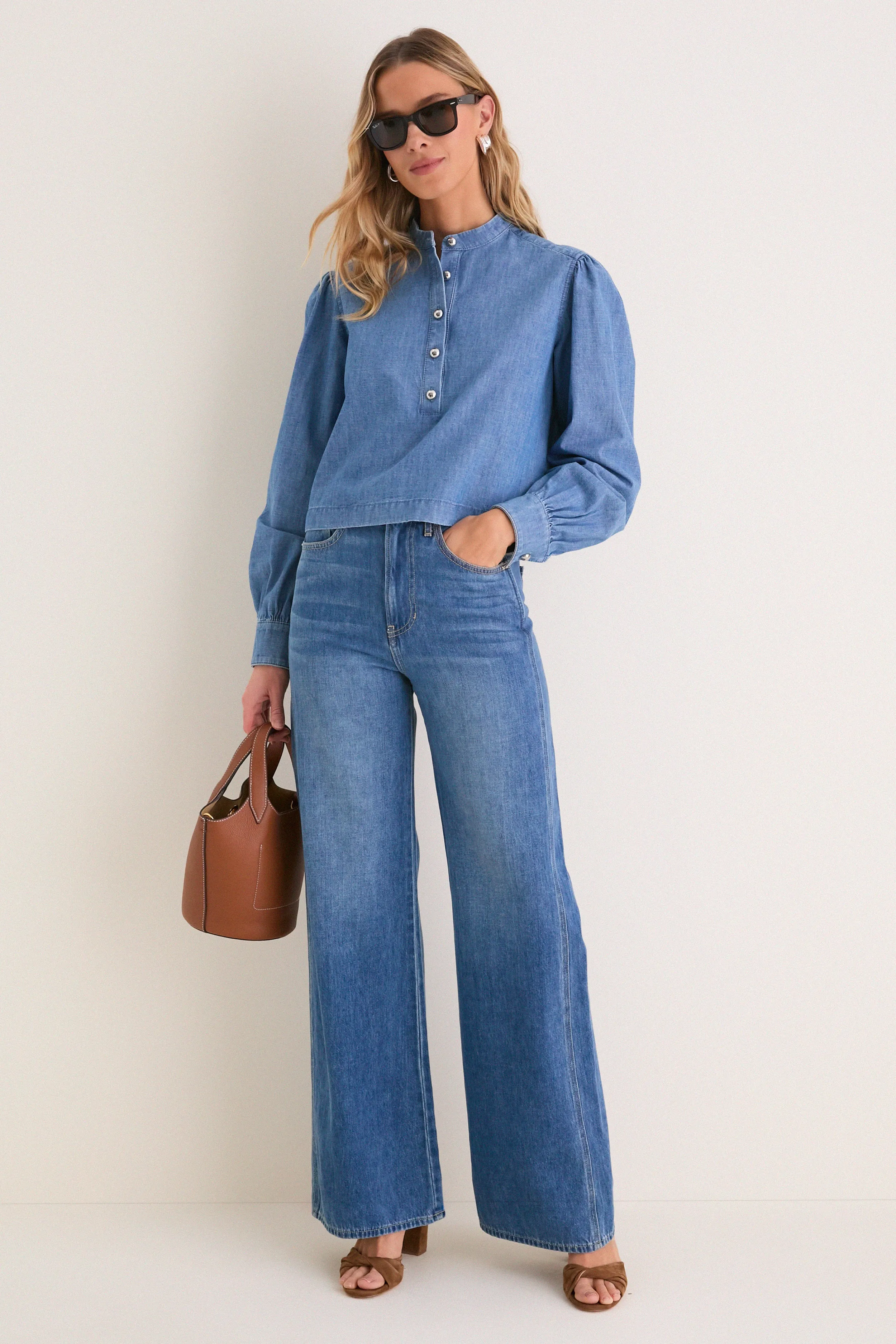 Indigo Denim Margot Top sold by Tuckernuck product image thumbnail 2