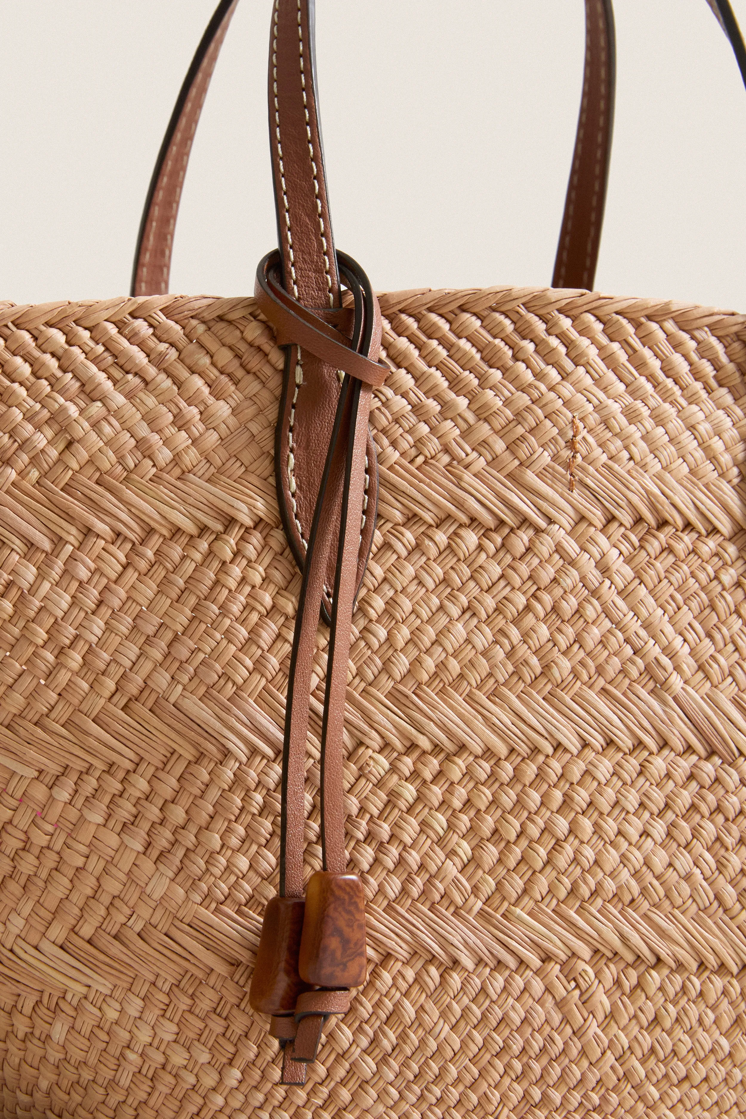Nuez and Cognac Small Trapeze Basket sold by Tuckernuck product image thumbnail 5