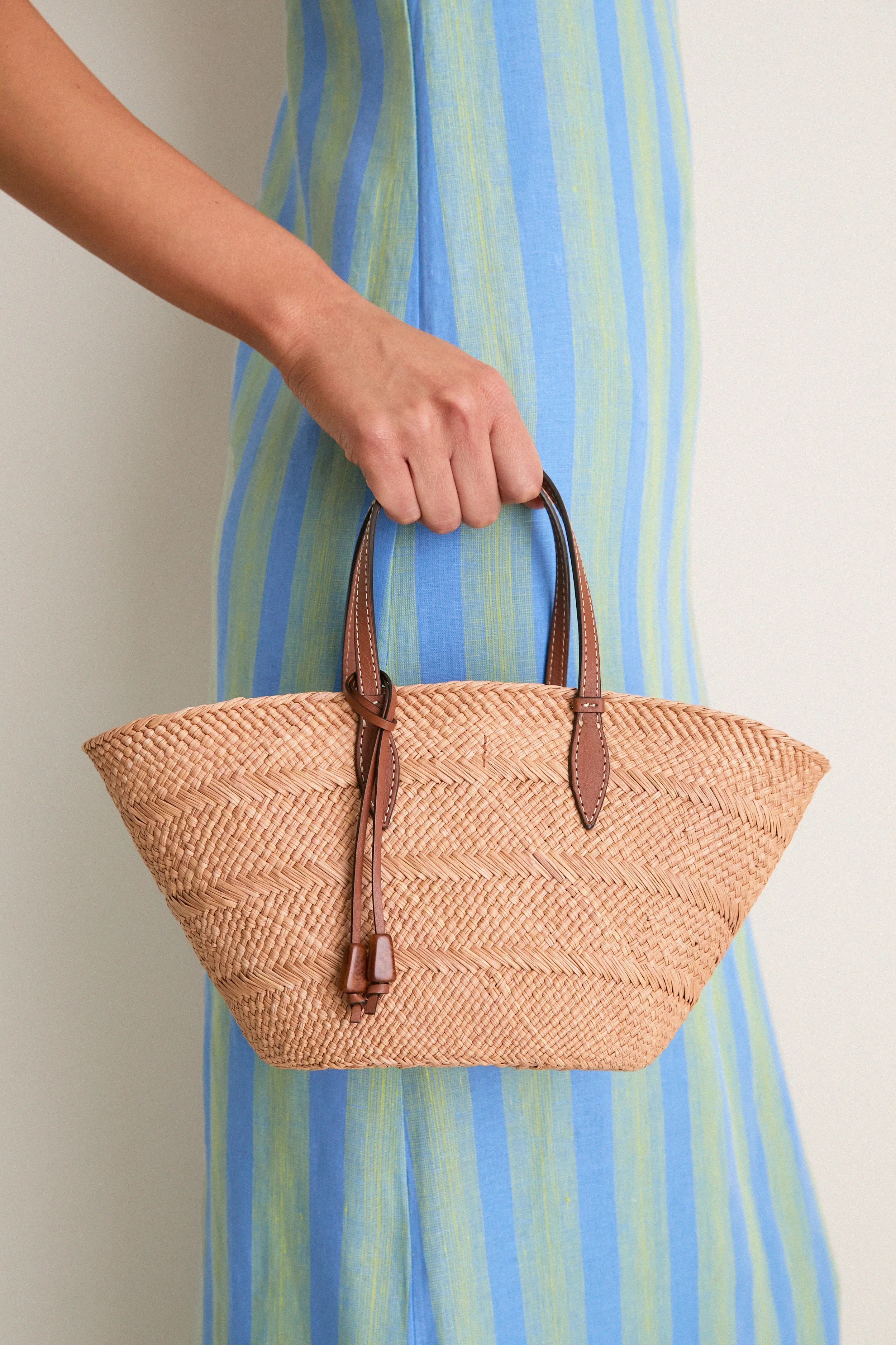 Nuez and Cognac Small Trapeze Basket sold by Tuckernuck product image thumbnail 2