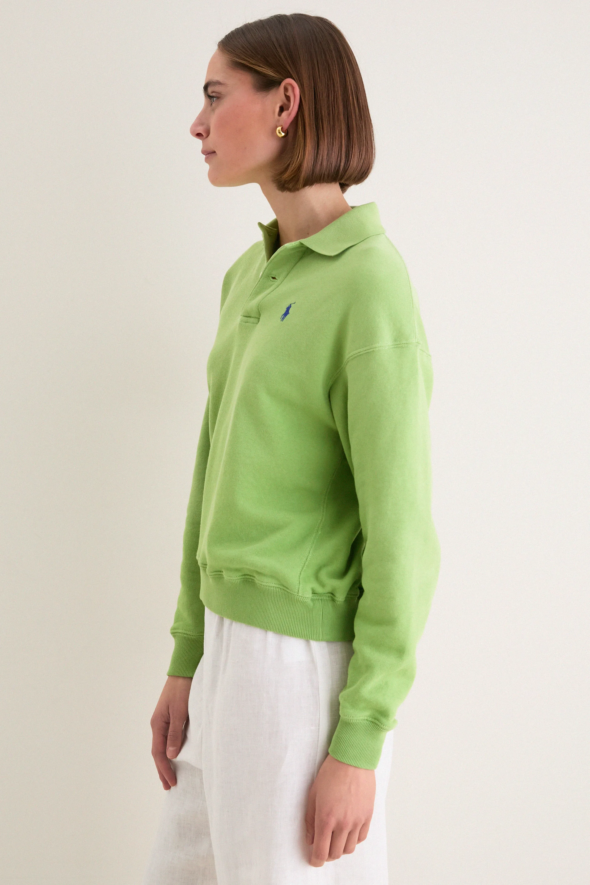 Parakeet Green Island Fleece Knit Polo sold by Tuckernuck product image thumbnail 3