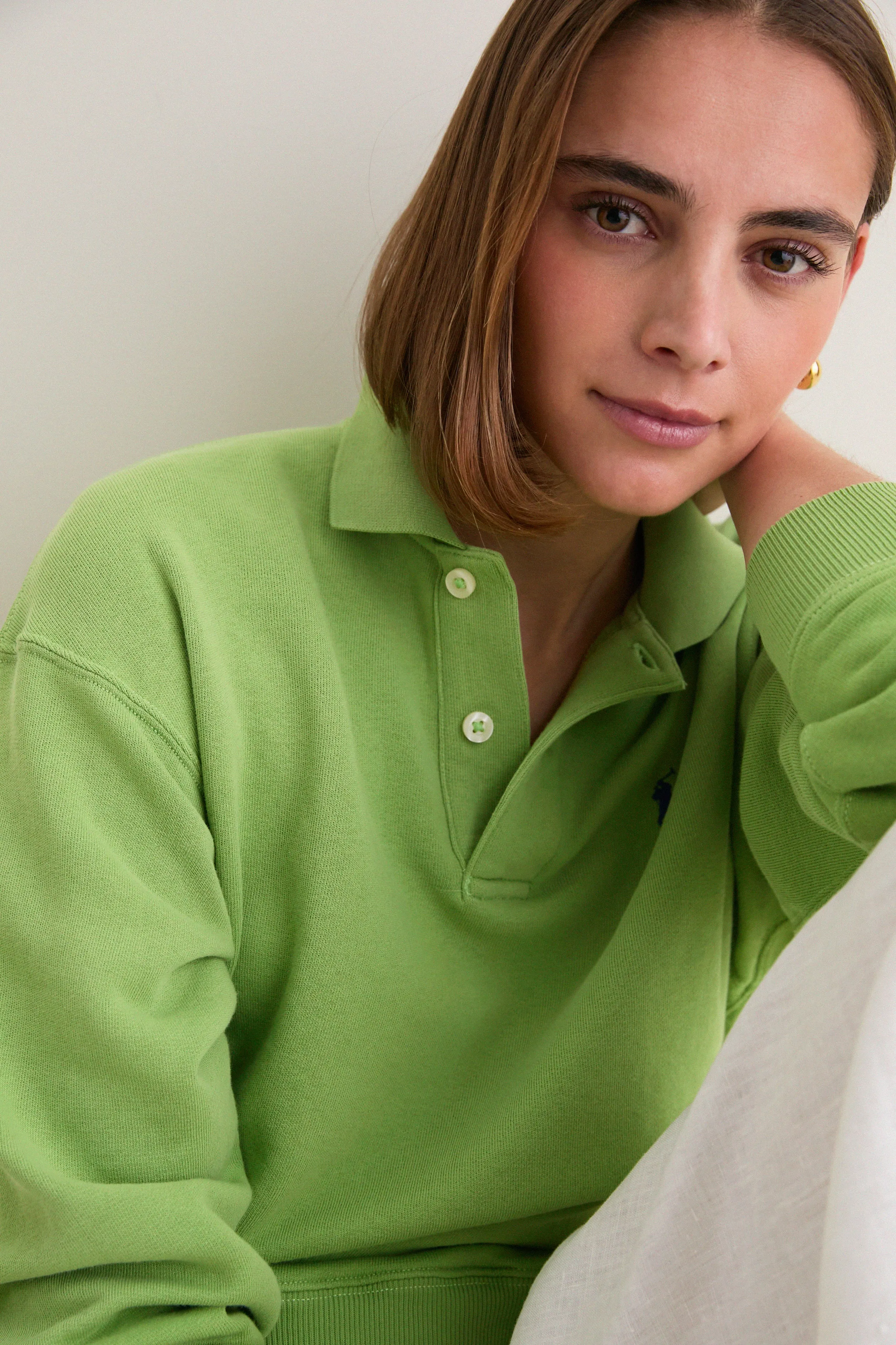 Parakeet Green Island Fleece Knit Polo sold by Tuckernuck product image thumbnail 5