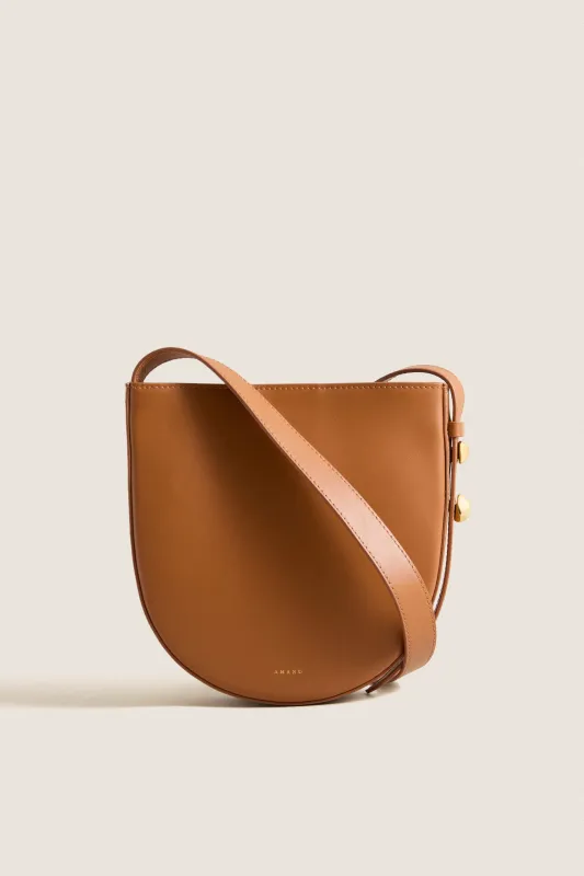 Cognac Leather Nigeria Crossbody made by Tuckernuck