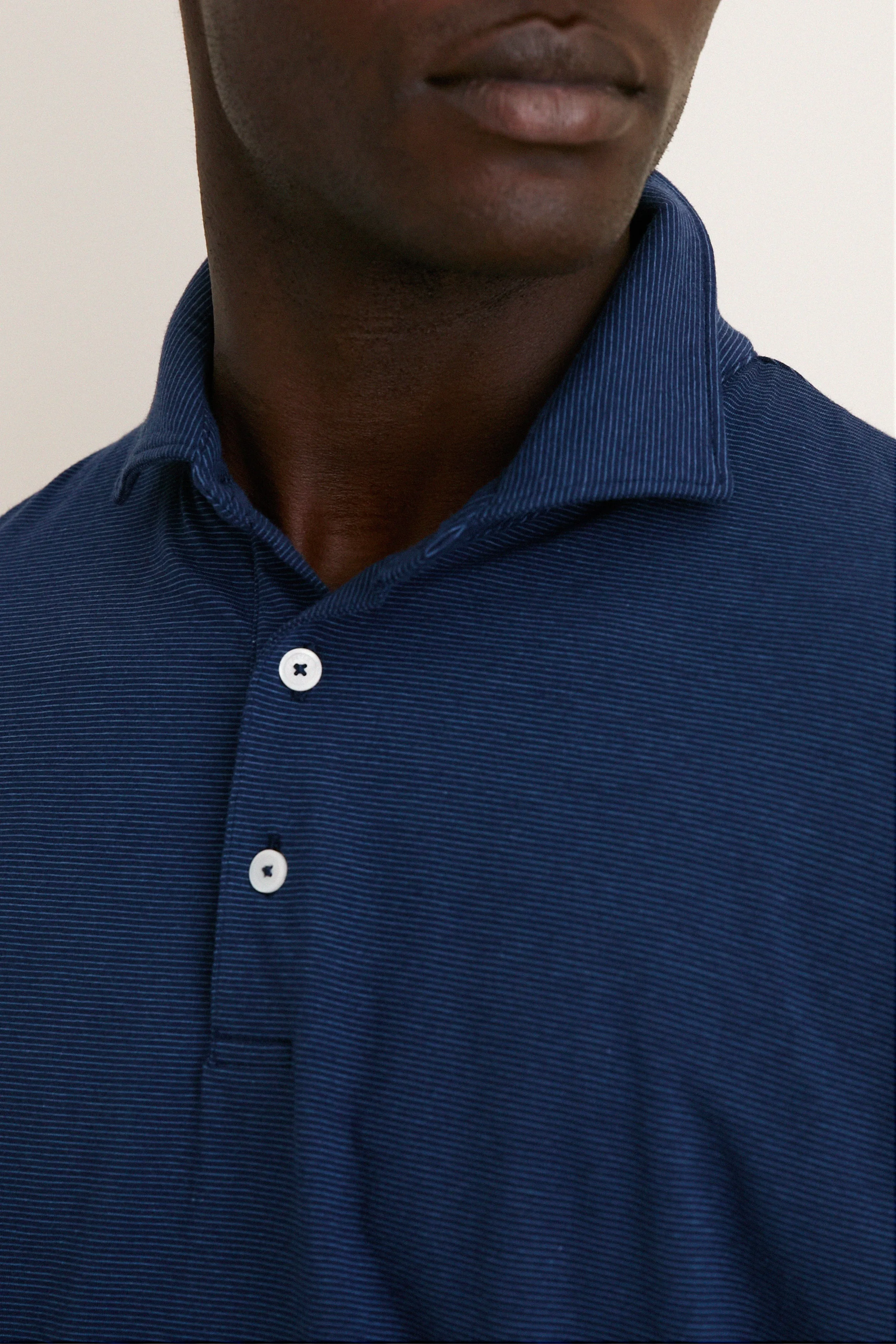 Navy Ryles Crown Flex Cotton Polo sold by Tuckernuck product image thumbnail 5