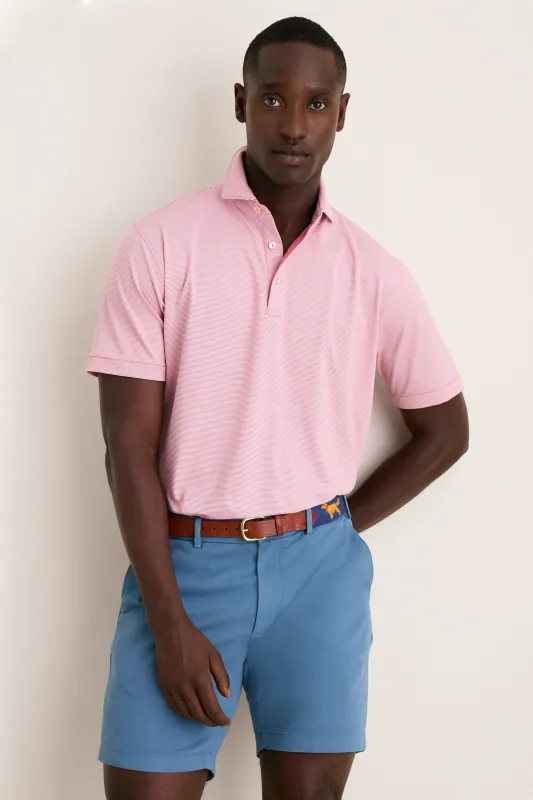 Chili Red Jubilee Performance Jersey Polo made by Peter Millar