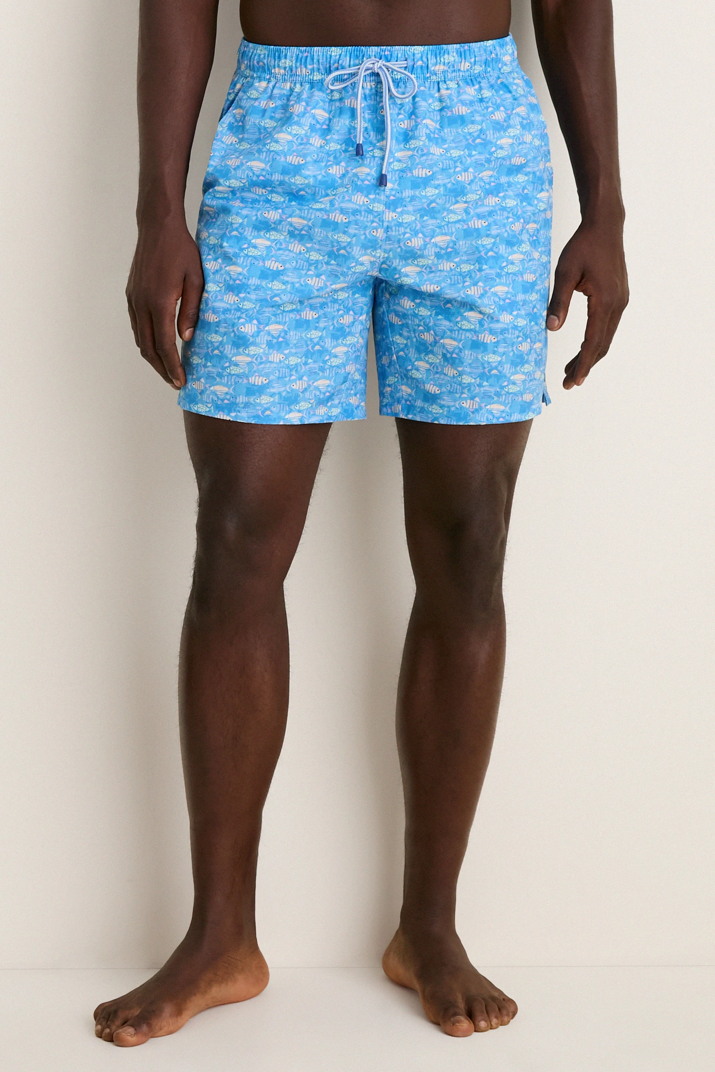 Marina Blue Sunfish Swim Trunk sold by Tuckernuck