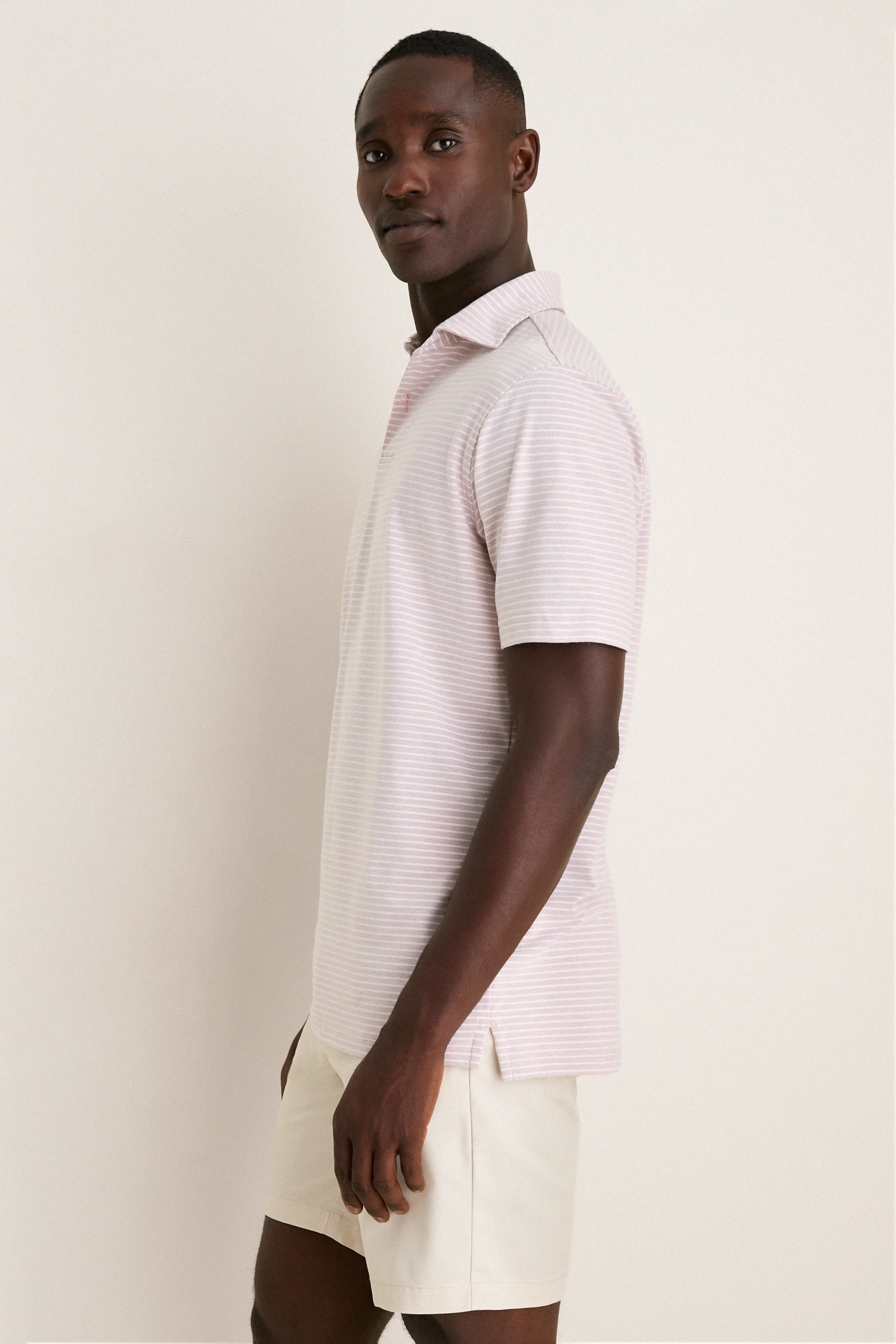 Faded Scarlet Stripe Albatross Cotton Blend Pique Polo sold by Tuckernuck product image thumbnail 2