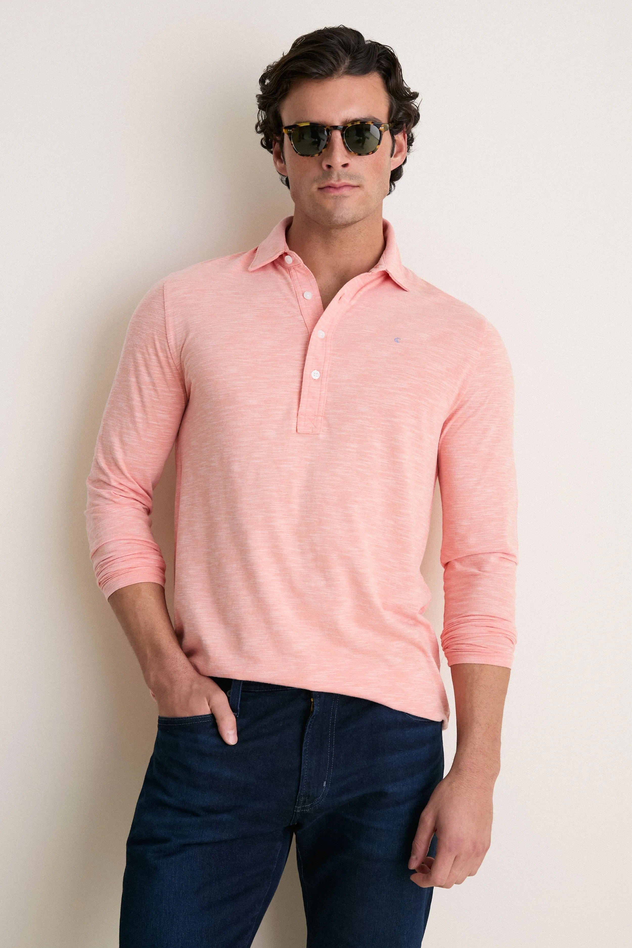 Shell Phone Brrr Long Sleeve Range Polo sold by Tuckernuck product image thumbnail 5