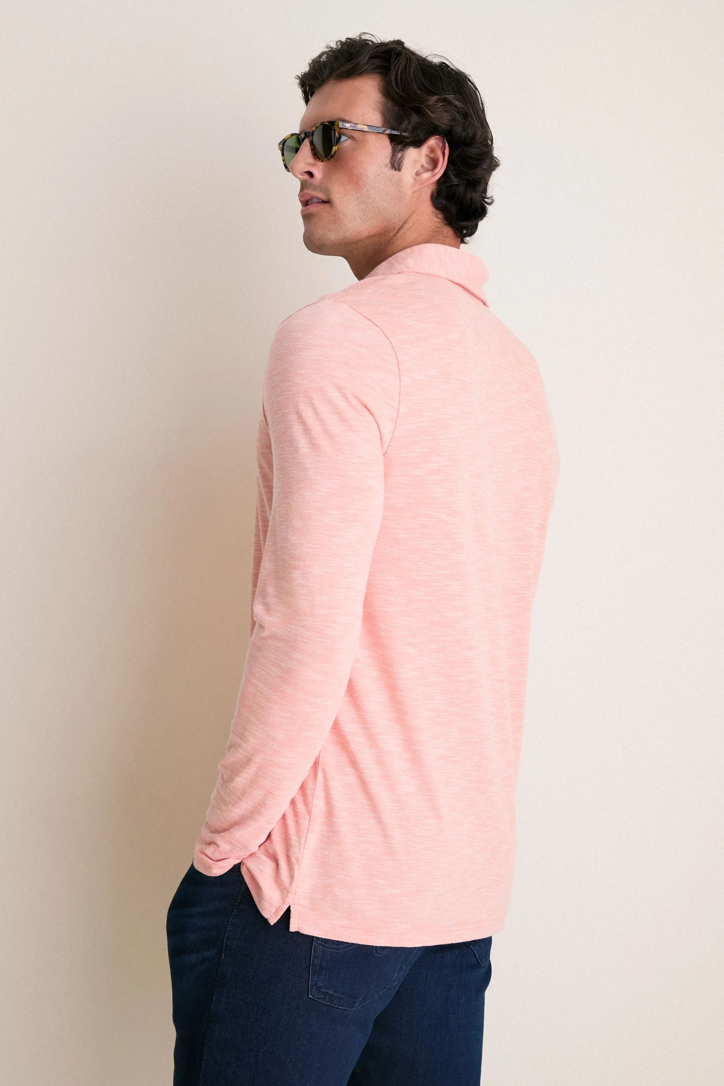 Shell Phone Brrr Long Sleeve Range Polo sold by Tuckernuck product image thumbnail 2