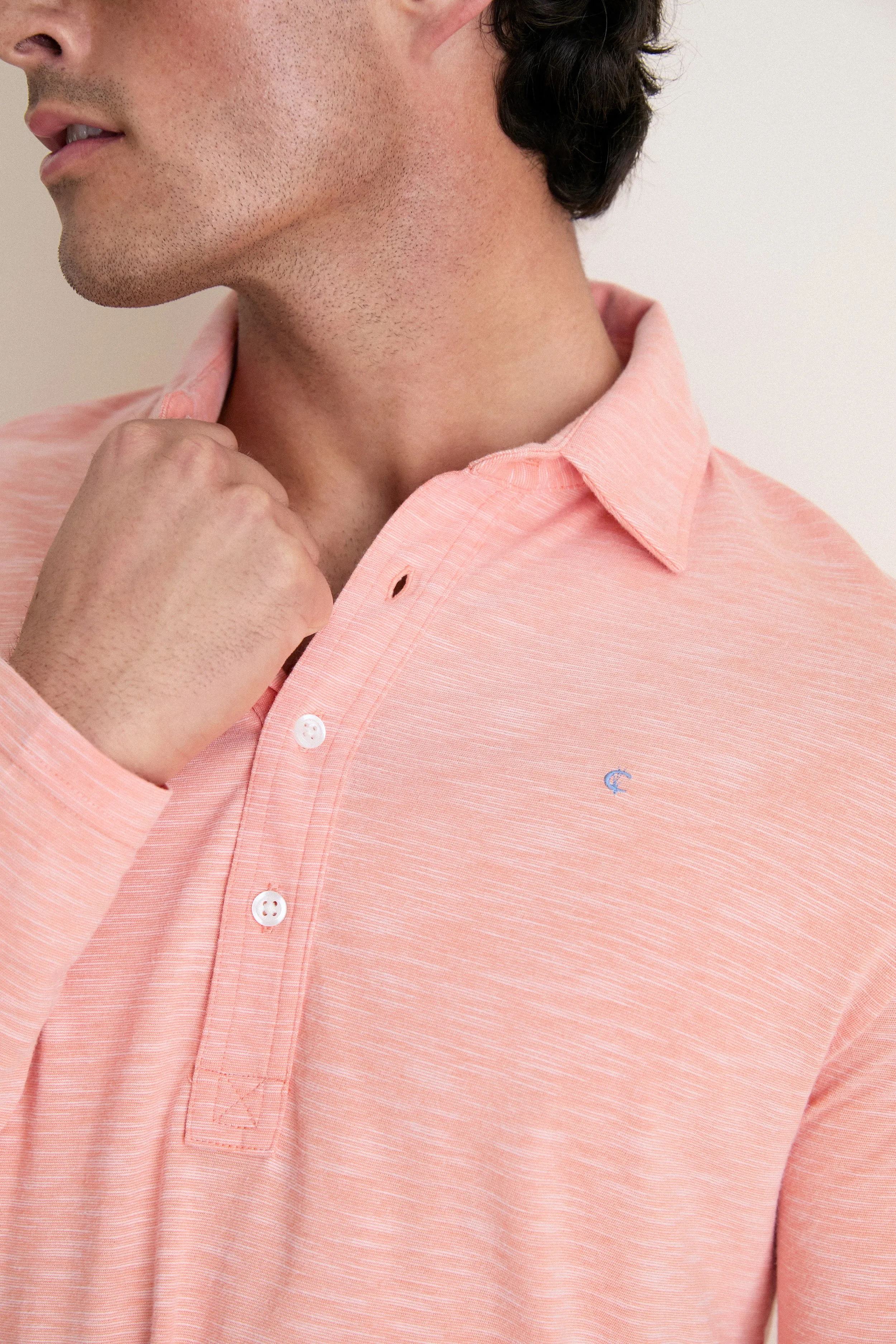 Shell Phone Brrr Long Sleeve Range Polo sold by Tuckernuck product image thumbnail 4