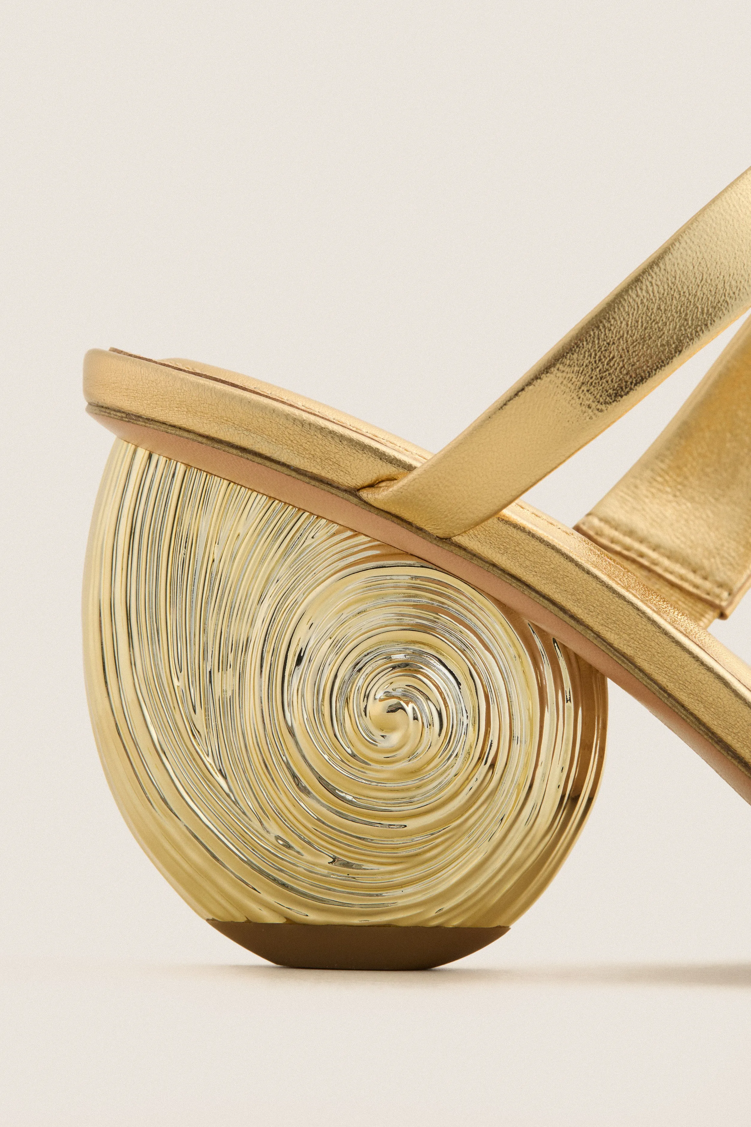 Gold Marion Metallic Shell Heels sold by Tuckernuck product image thumbnail 5