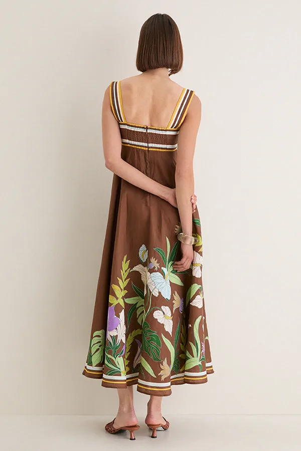 Chocolate Alfie Twist Sundress sold by Tuckernuck product image thumbnail 4