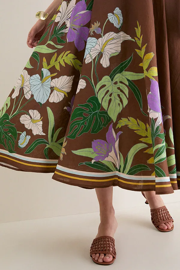 Chocolate Alfie Twist Sundress sold by Tuckernuck product image thumbnail 5