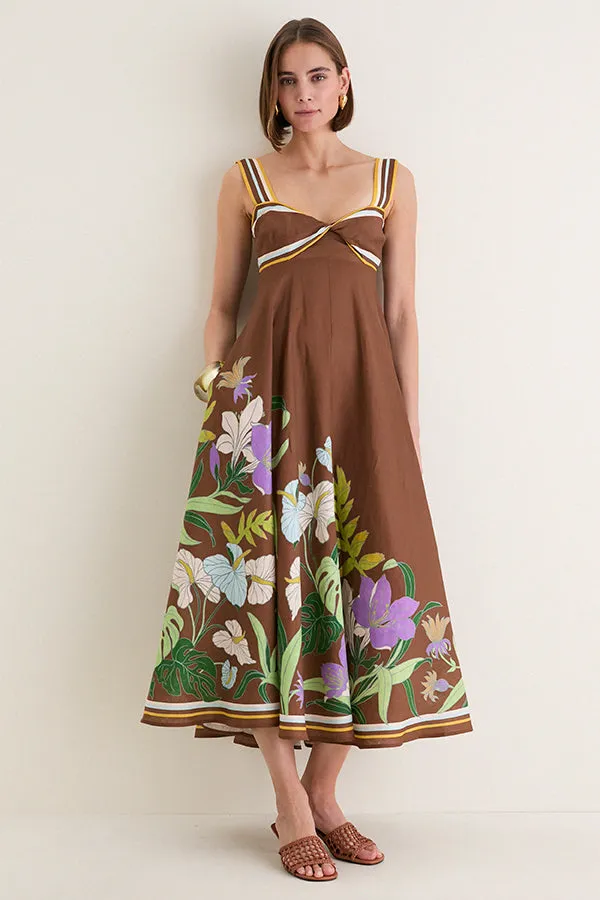 Chocolate Alfie Twist Sundress sold by Tuckernuck product image thumbnail 2