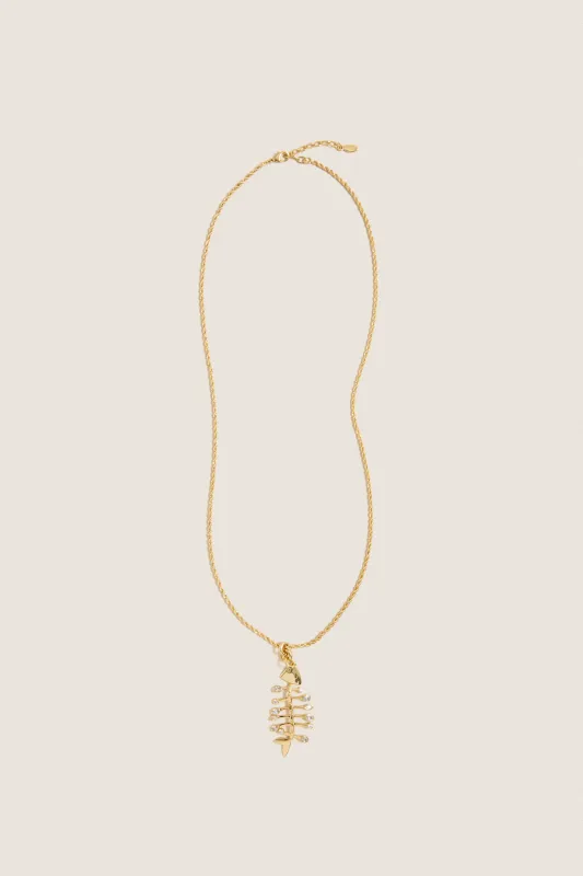 Gold Josephina Charm Necklace made by Mignonne Gavigan