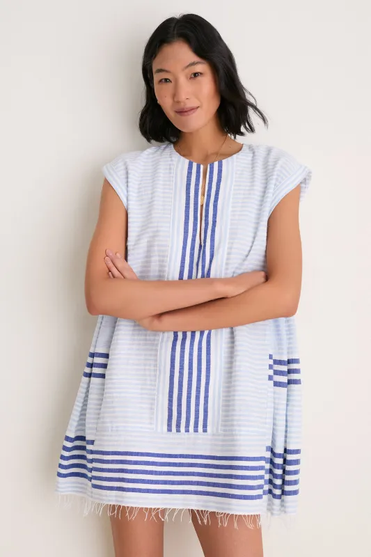 Exclusive Shemizi Blue Elina Caftan made by lemlem