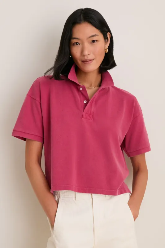 Americana Red Pique Holmes Boyfriend Polo made by Tuckernuck