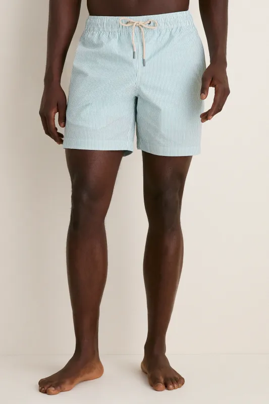 Seapine Seersucker Bayberry Trunks made by Fair Harbor