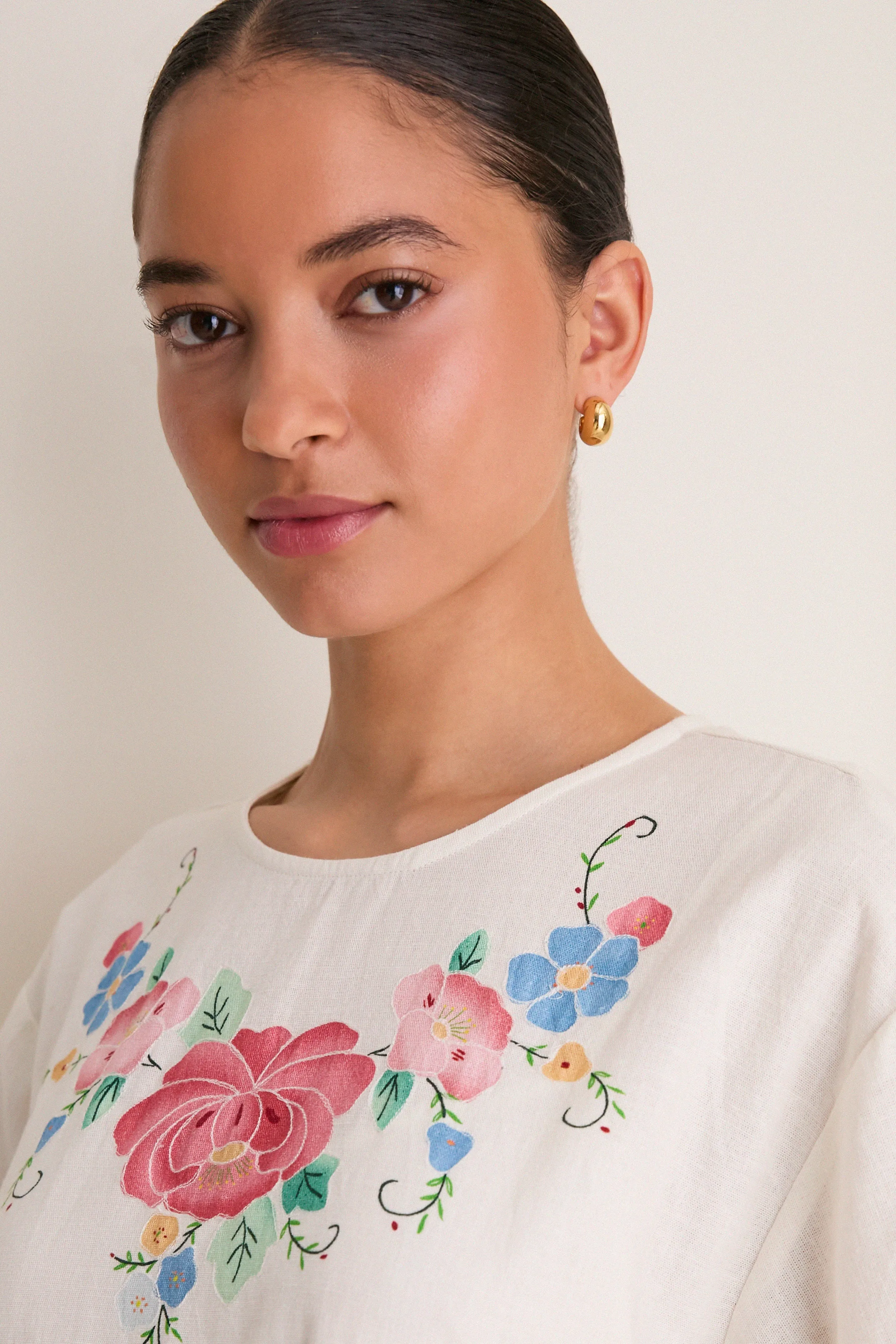 Multi Astrid Embroidery Mini Dress sold by Tuckernuck product image thumbnail 5