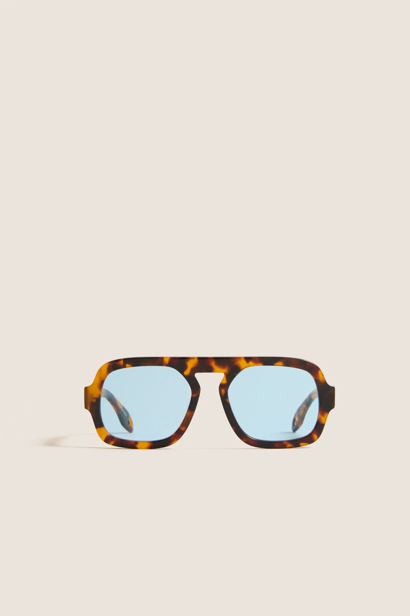 Brown Tortoise Blue Lens Jane Sunglasses sold by Tuckernuck