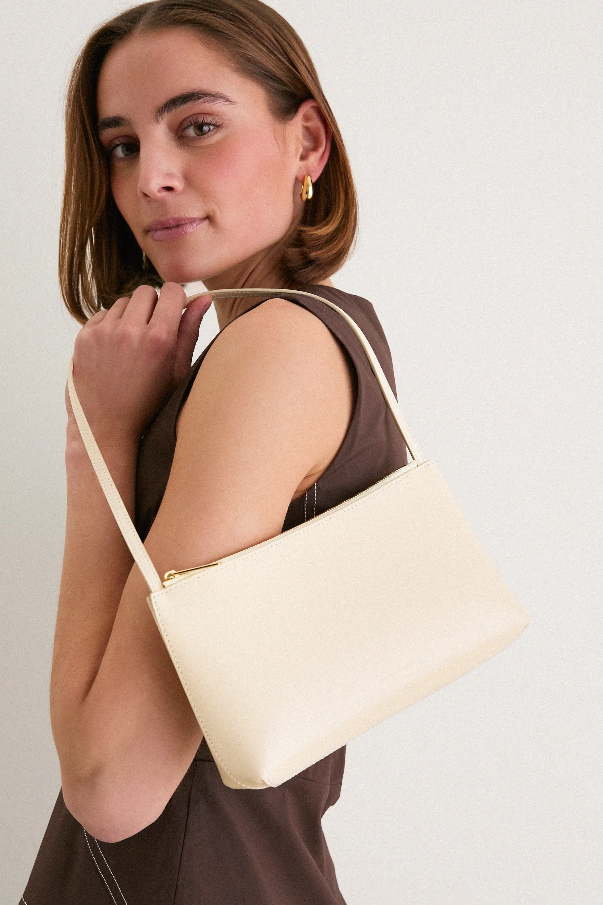 Crema and Ebony Gaia Shoulder Bag sold by Tuckernuck product image thumbnail 2