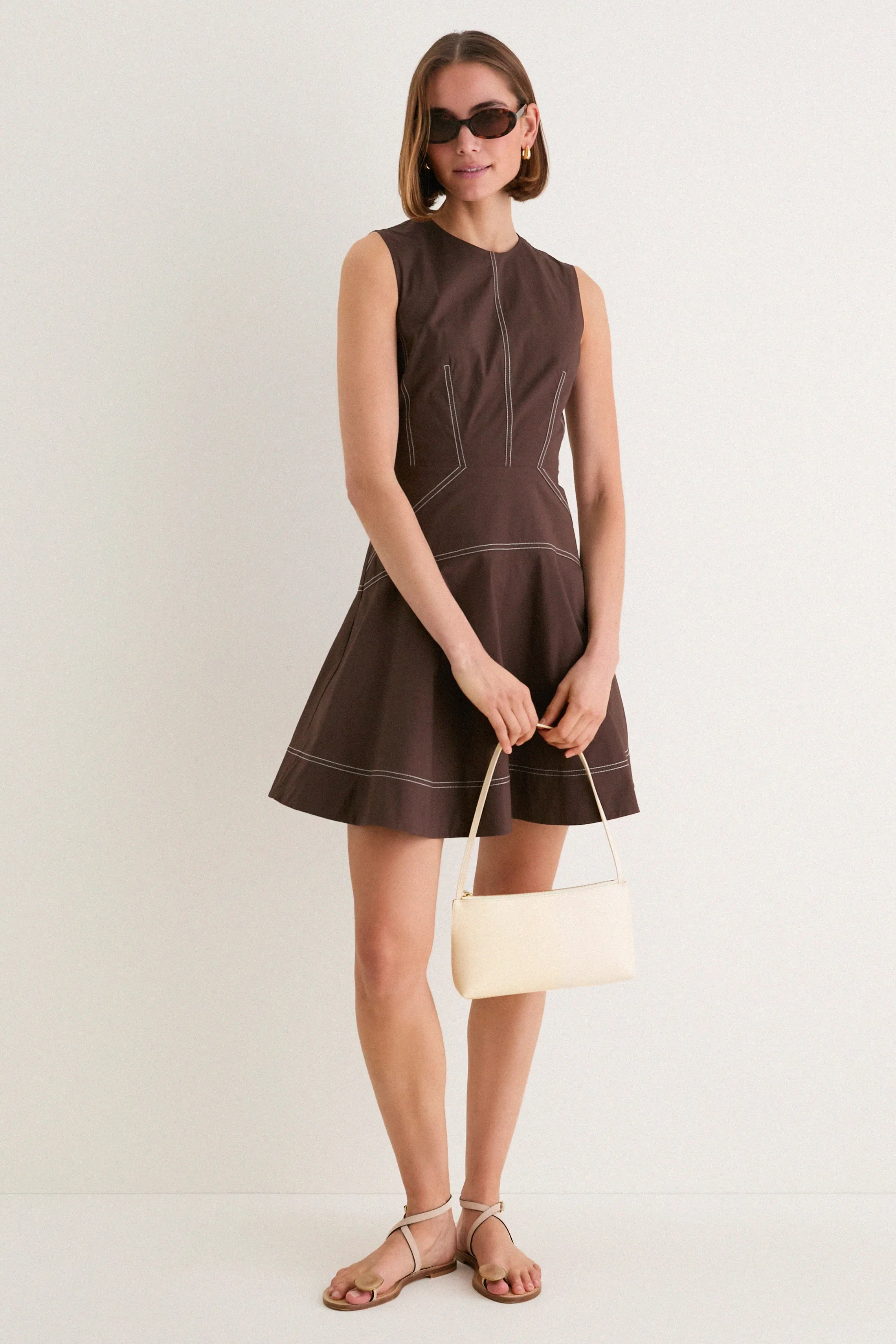 Crema and Ebony Gaia Shoulder Bag sold by Tuckernuck product image thumbnail 3