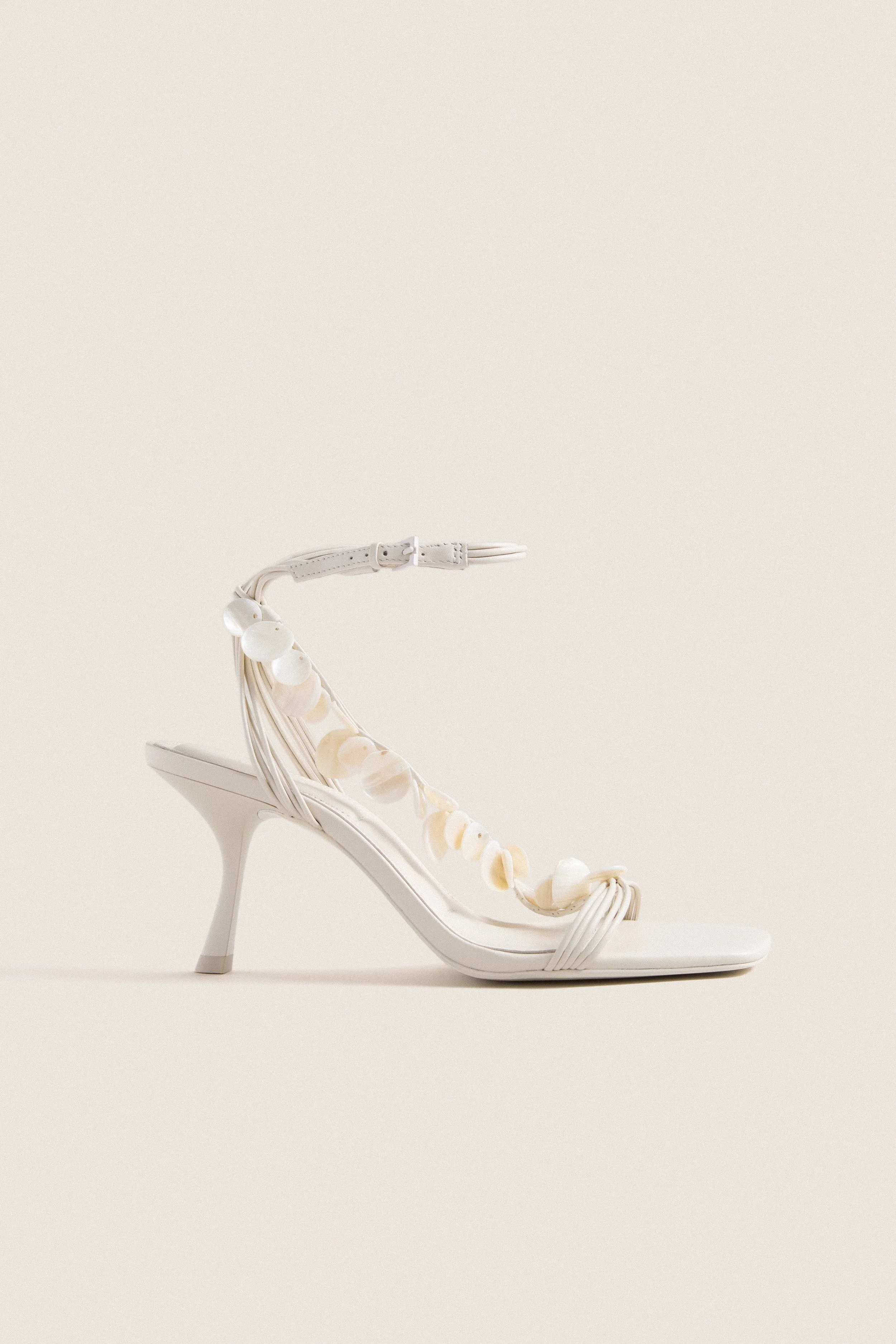 Alabaster Elin Natural Shell Beaded Heels sold by Tuckernuck product image thumbnail 5