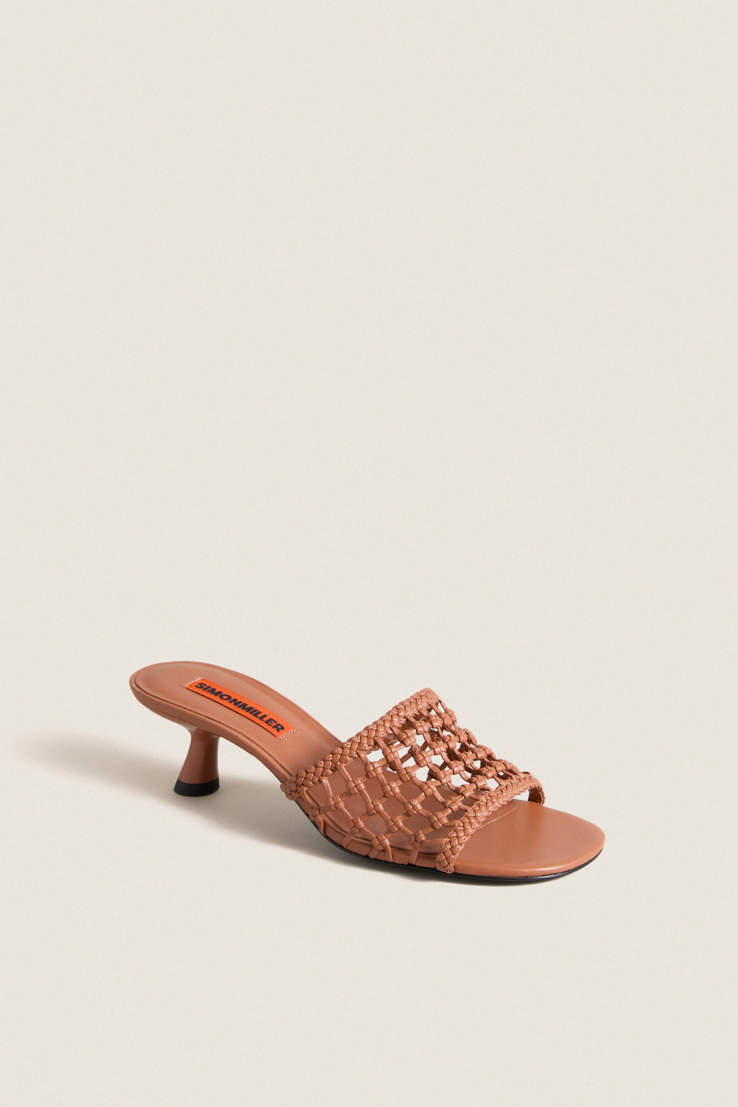 Chestnut Knotted Beep Heels sold by Tuckernuck
