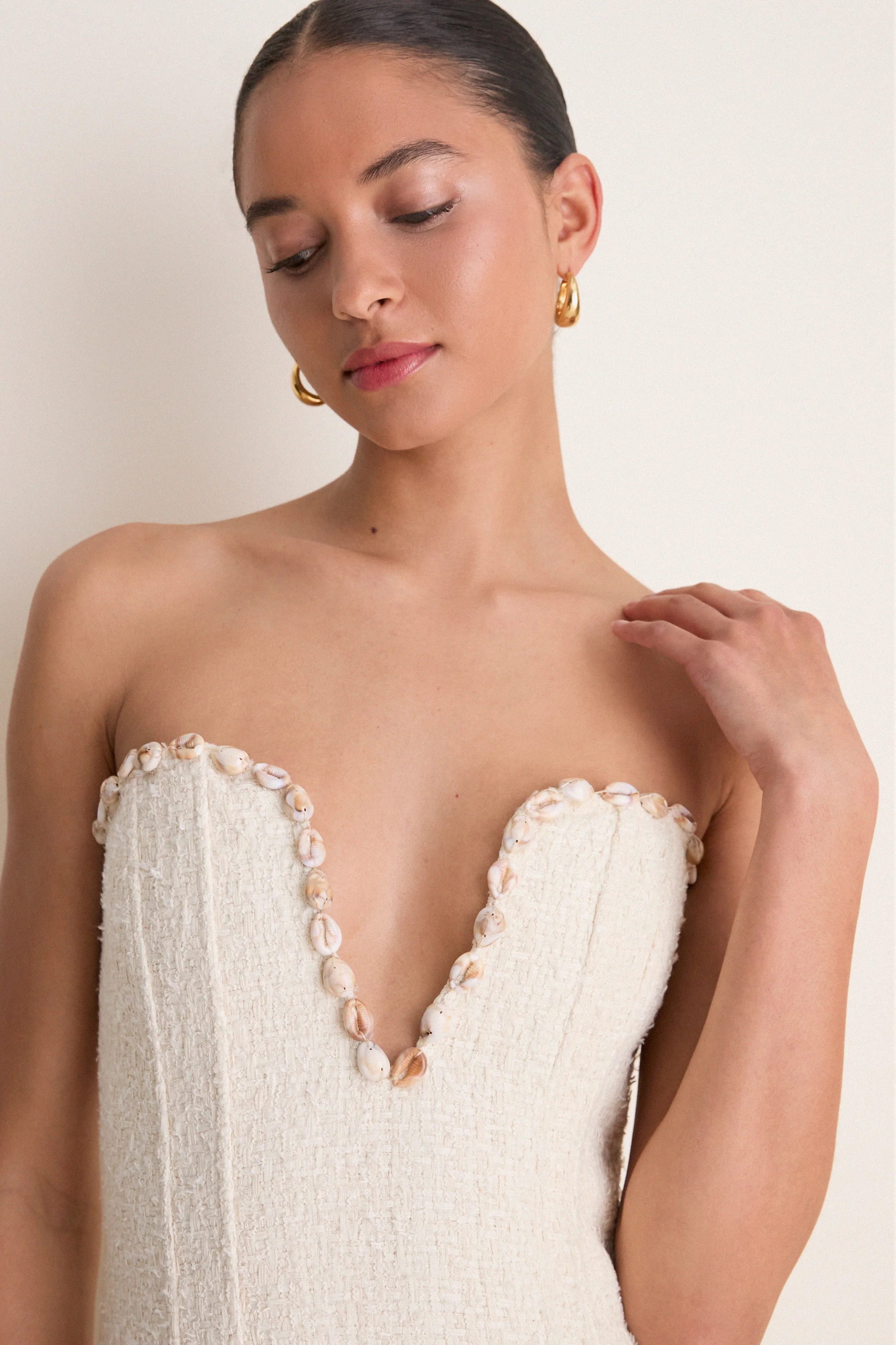 Ecru Rhia Mini Dress sold by Tuckernuck product image thumbnail 3
