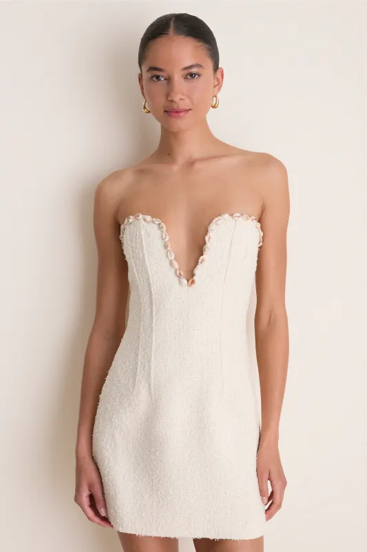 Ecru Rhia Mini Dress made by Line & Dot