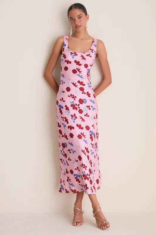 Light Pink Adele Tutu Bloom Silk Dress made by Alix of Bohemia