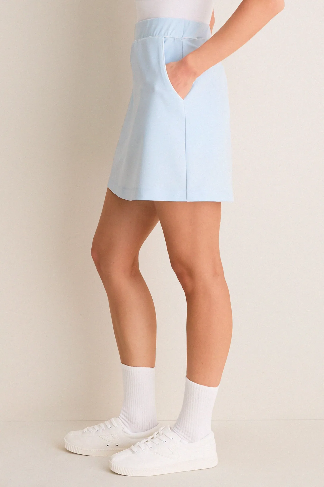 Light Blue 17 Inch Performance Stretch Woven Dawn Golf Skirt sold by Tuckernuck product image thumbnail 3