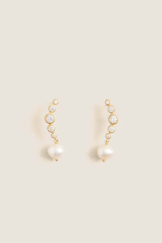 Gold Plated Elene Earrings made by Tuckernuck