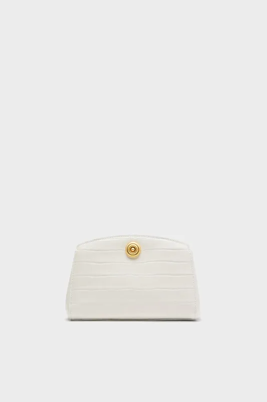 White Pushlock Clutch made by Tuckernuck